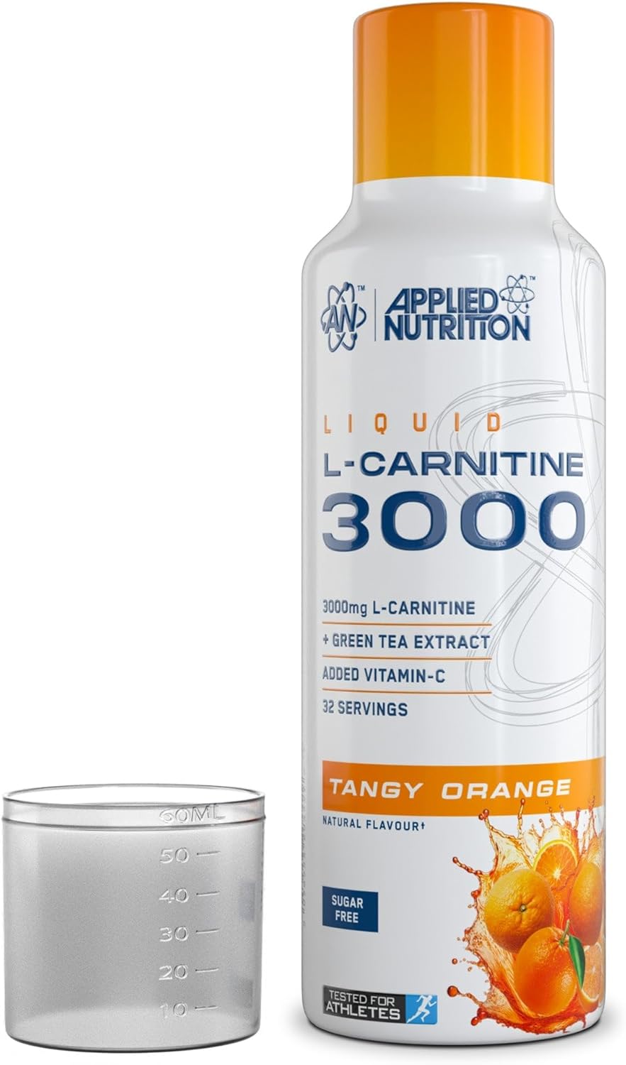 مکمل مایع مدیریت وزن Applied Nutrition L-Carnitine با ال-کارنیتین | طعم پرتقال، 480 میلی‌لیتر