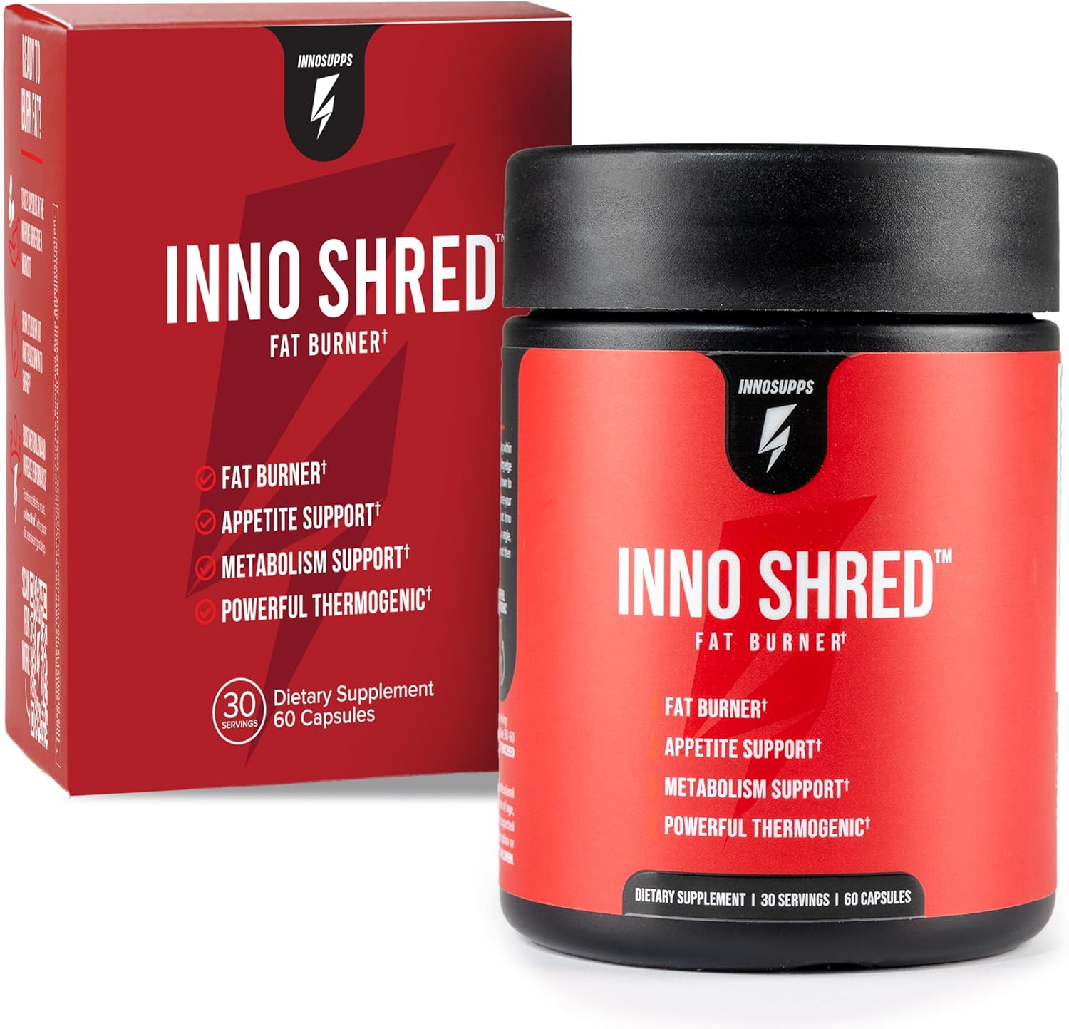 مکمل مدیریت وزن InnoSupps Inno Shred با عصاره چای سبز، کافئین و Capsimax | 100 میلی‌گرم