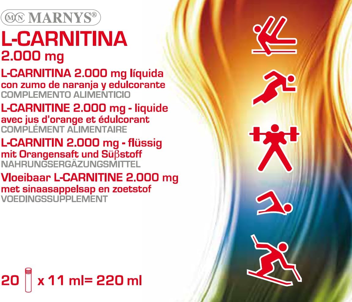 مکمل مایع مدیریت وزن Marnys L-Carnitine 2000 با ال-کارنیتین | 2000 میلی‌گرم