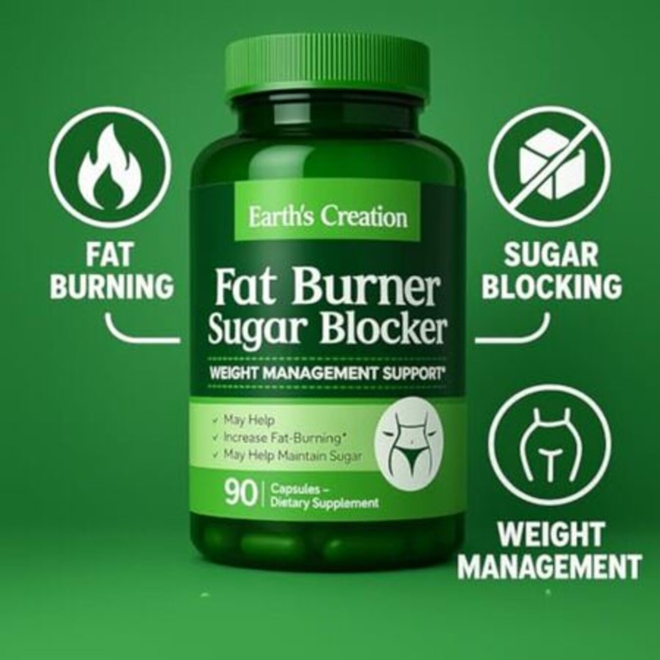 مکمل مدیریت وزن Earth's Creation Sugar Blocker