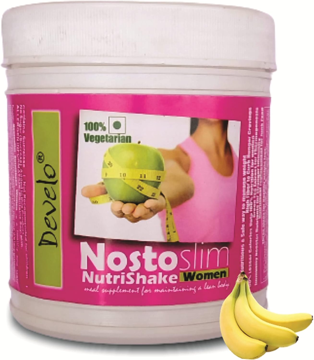 پودر جایگزین وعده غذایی DEVELO protein با پروتئین | طعم موز، 500 گرم