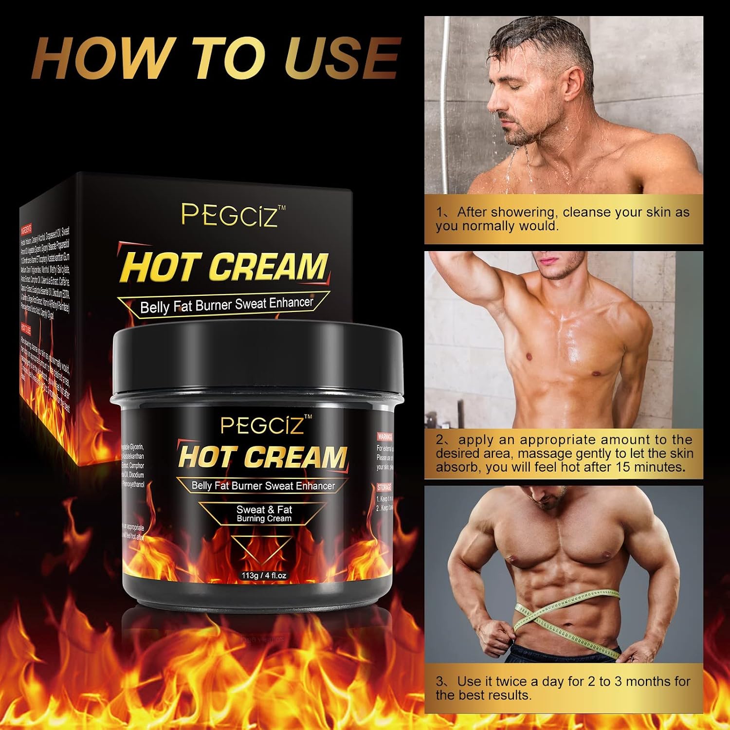 کرم یا ژل موضعی بدن Pegciz Burning
