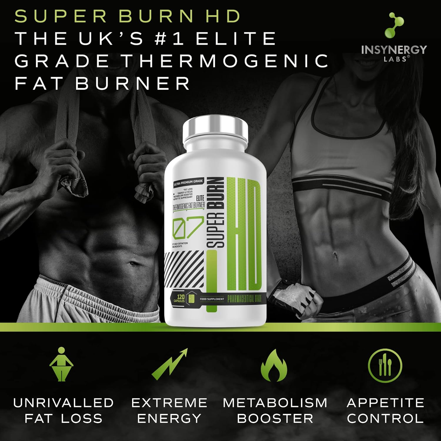 مکمل مدیریت وزن Insynergy Labs Super Burn Elite | 120 کپسول