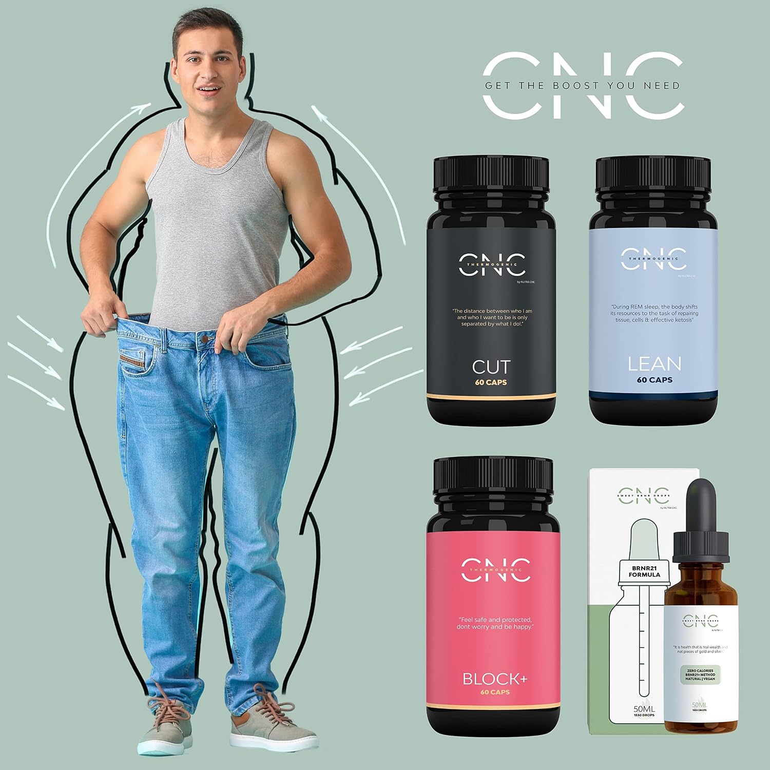 مکمل مایع مدیریت وزن QSTA BRNR21+