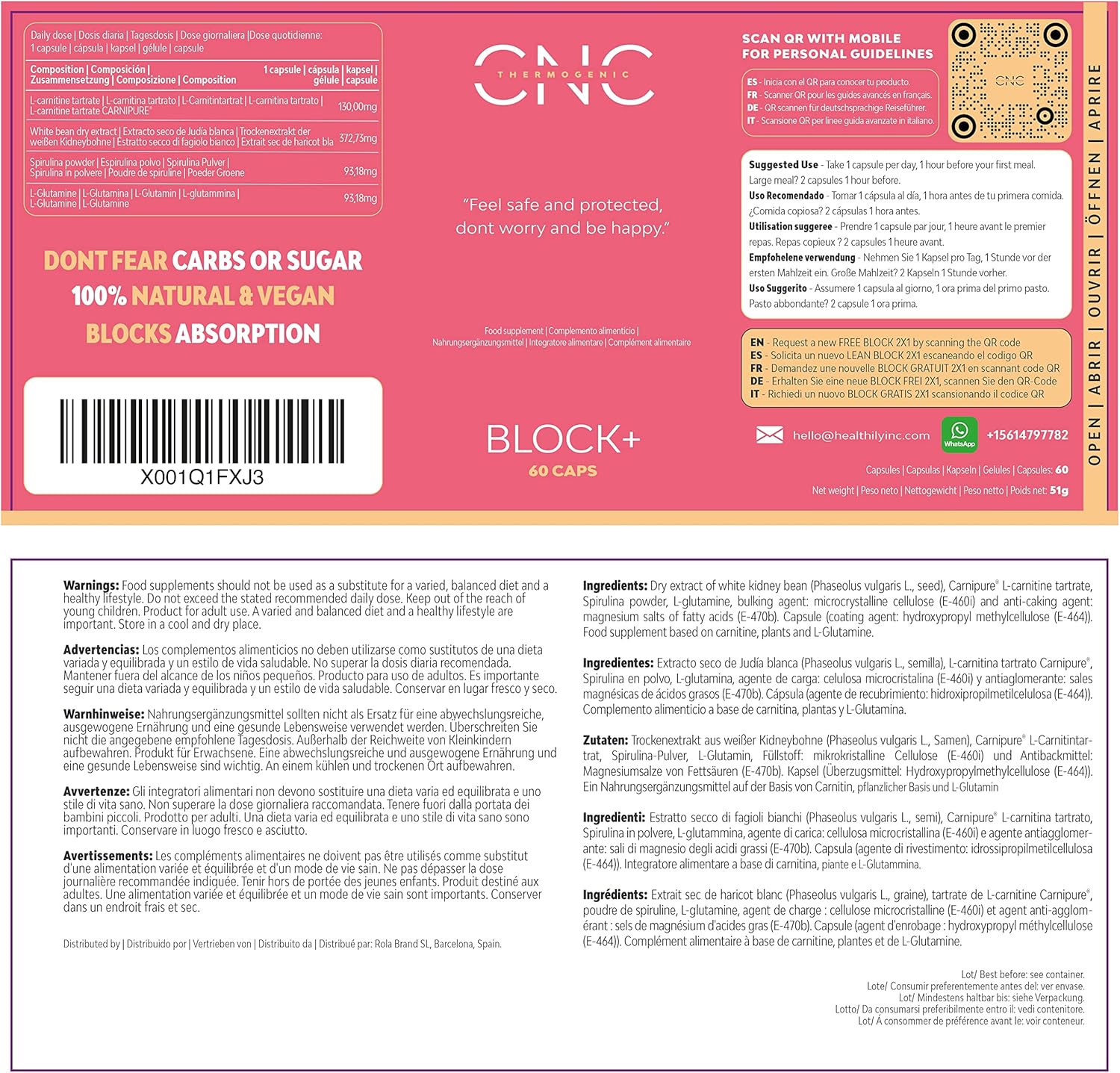 مکمل مدیریت وزن QSTA L Carnitine
