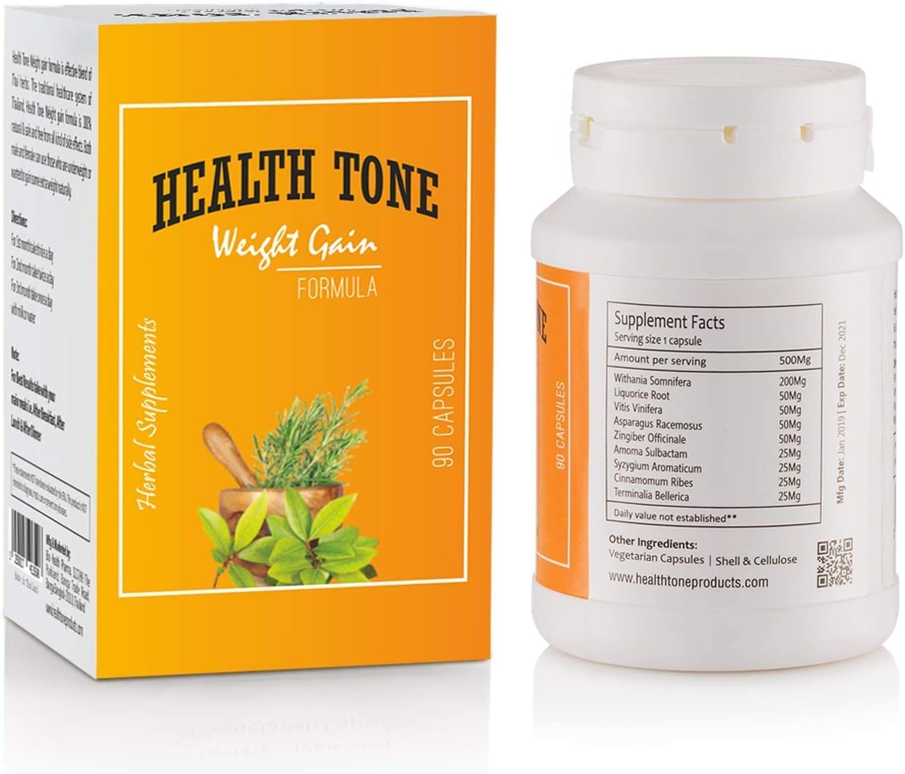 مکمل افزایش وزن Health Tone Ayurvedic | 90 کپسول