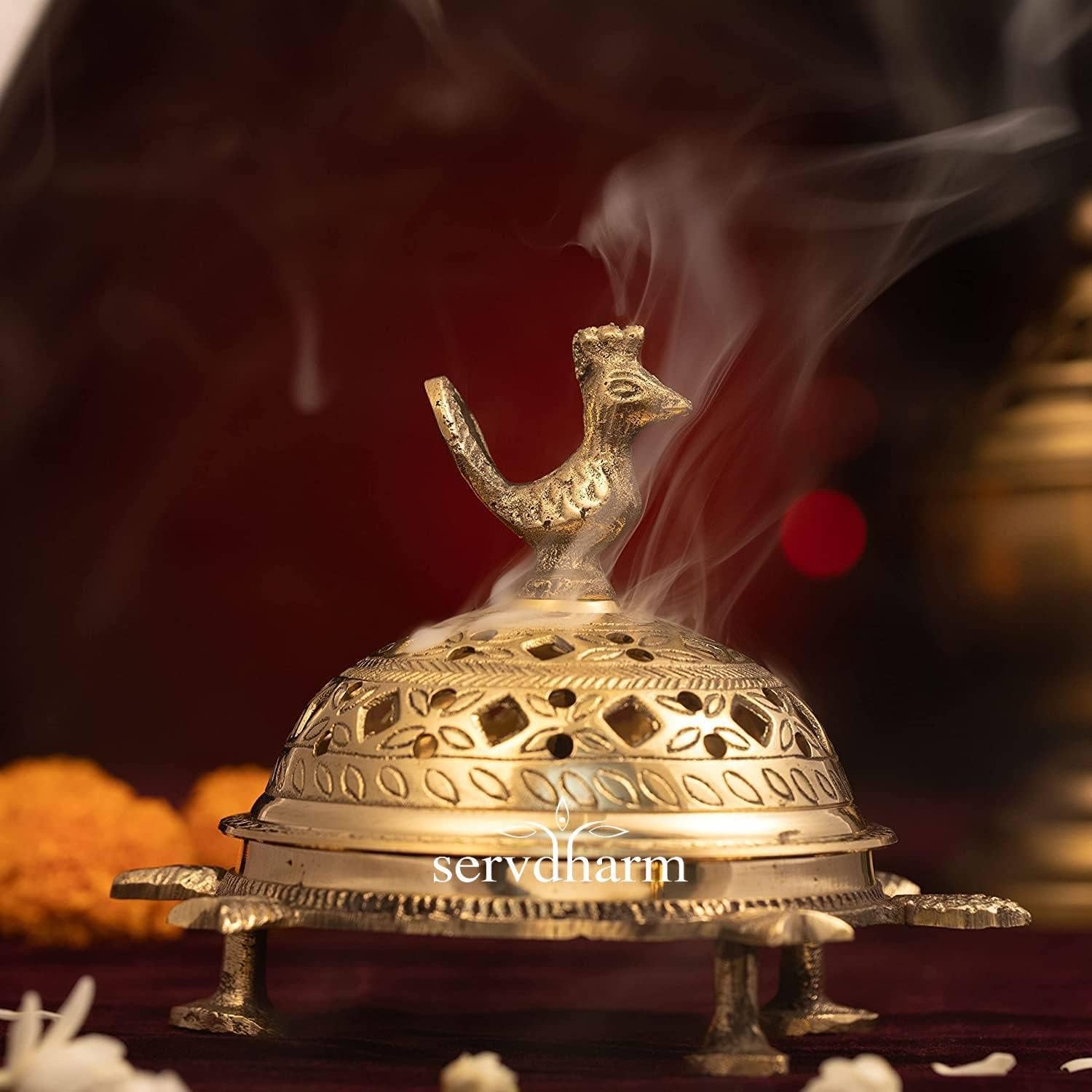 وسیله گرم‌کن یا عودسوز Servdharm Brass Incense | 500 گرم