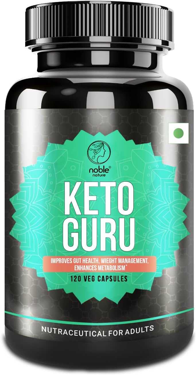 مکمل مدیریت وزن Noble Nature Keto با گارسینیا کامبوجیا، قهوه سبز و عصاره چای سبز | 120 کپسول