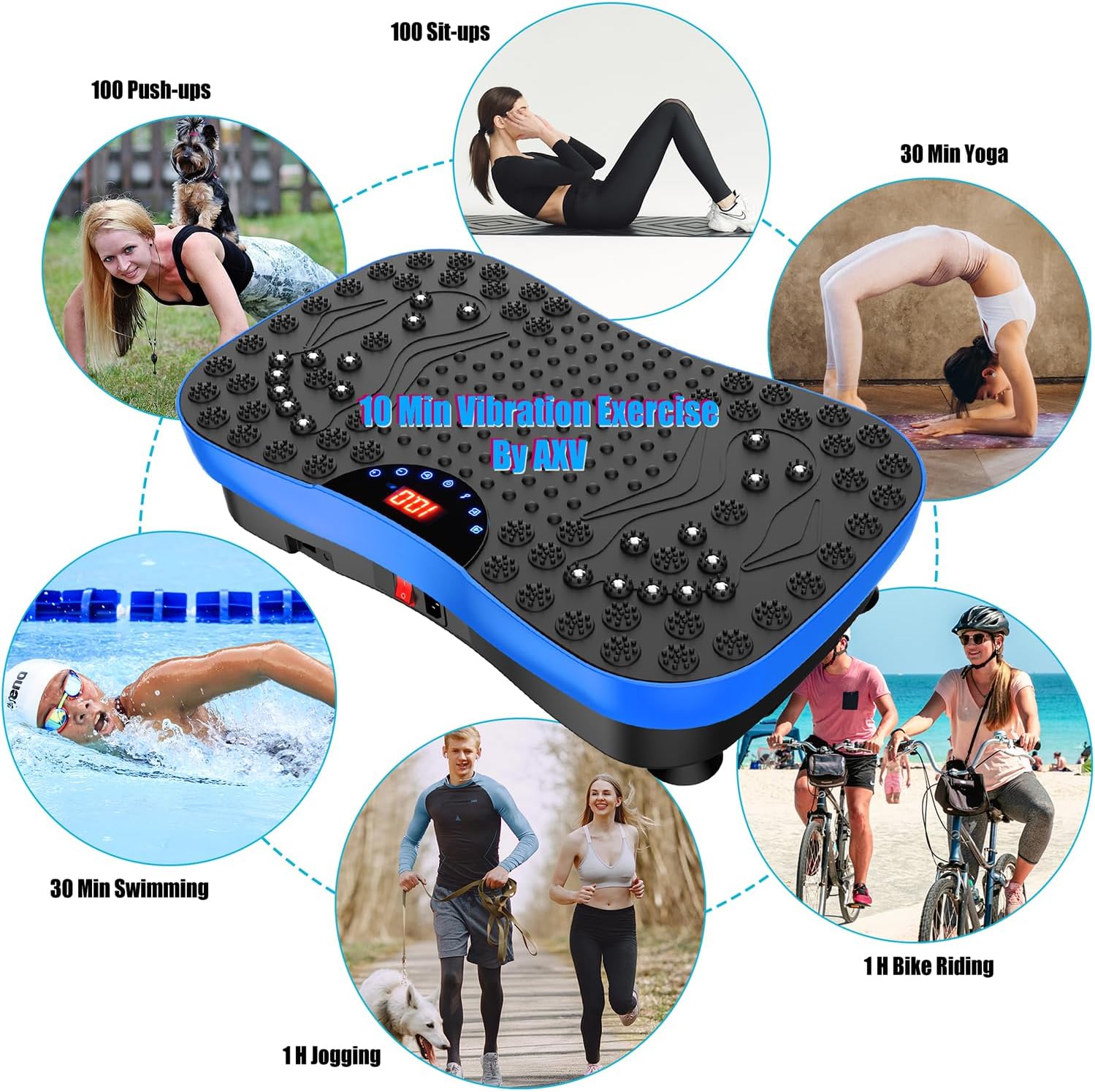 دستگاه فرم‌دهی و ماساژ بدن AXV Vibration Plate Exercise