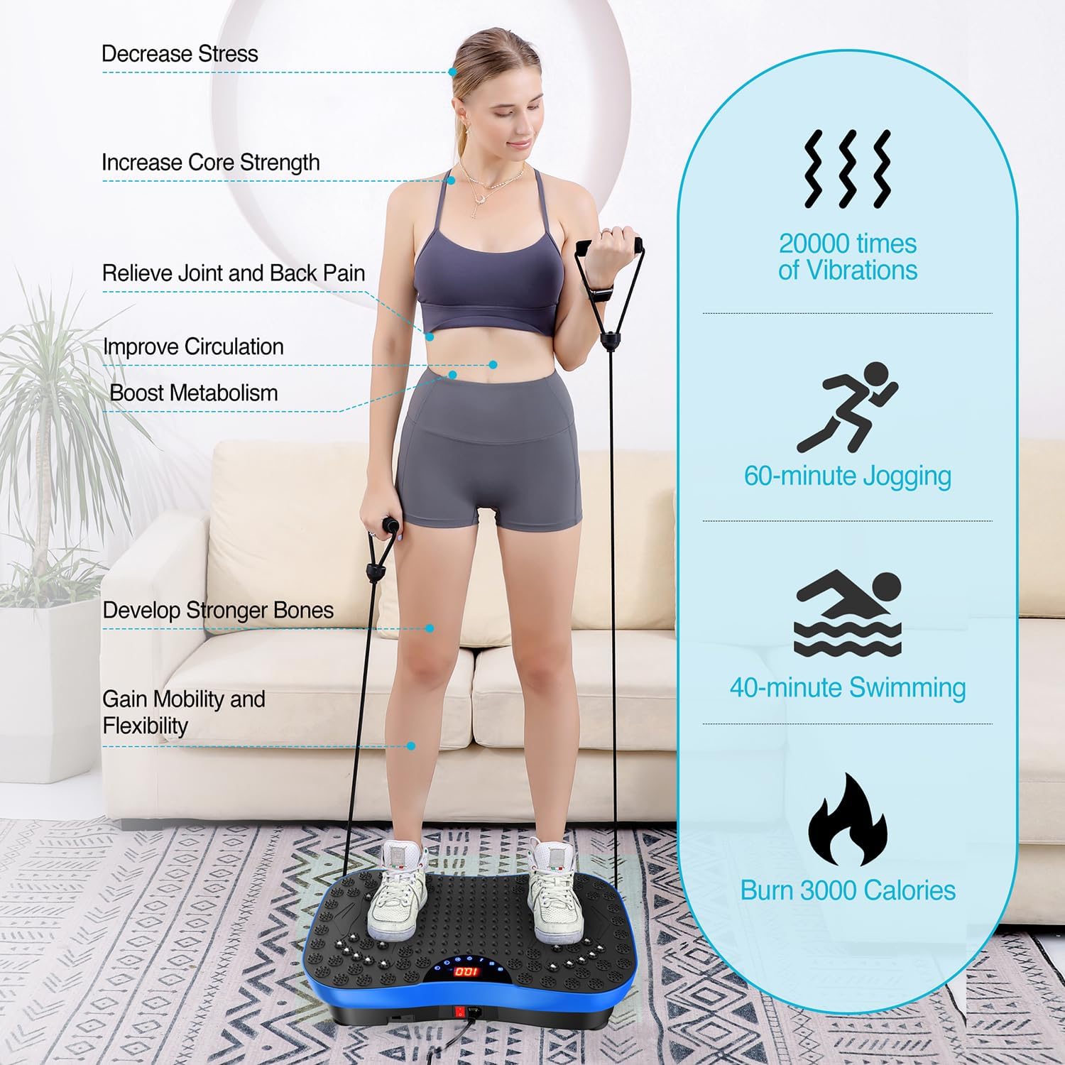 دستگاه فرم‌دهی و ماساژ بدن AXV Vibration Plate Exercise