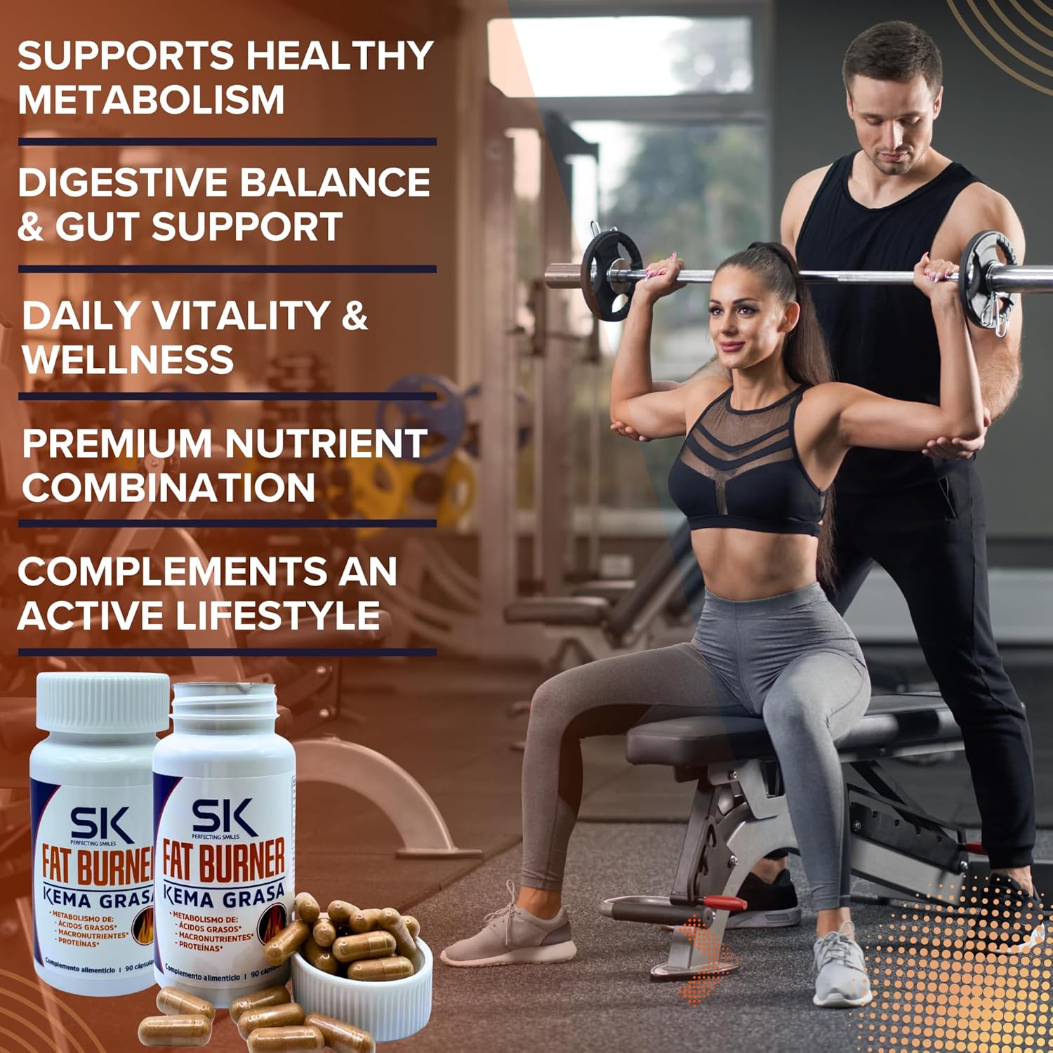 مکمل مدیریت وزن SK Perfecting Smiles Fat Burner Kema Grasa