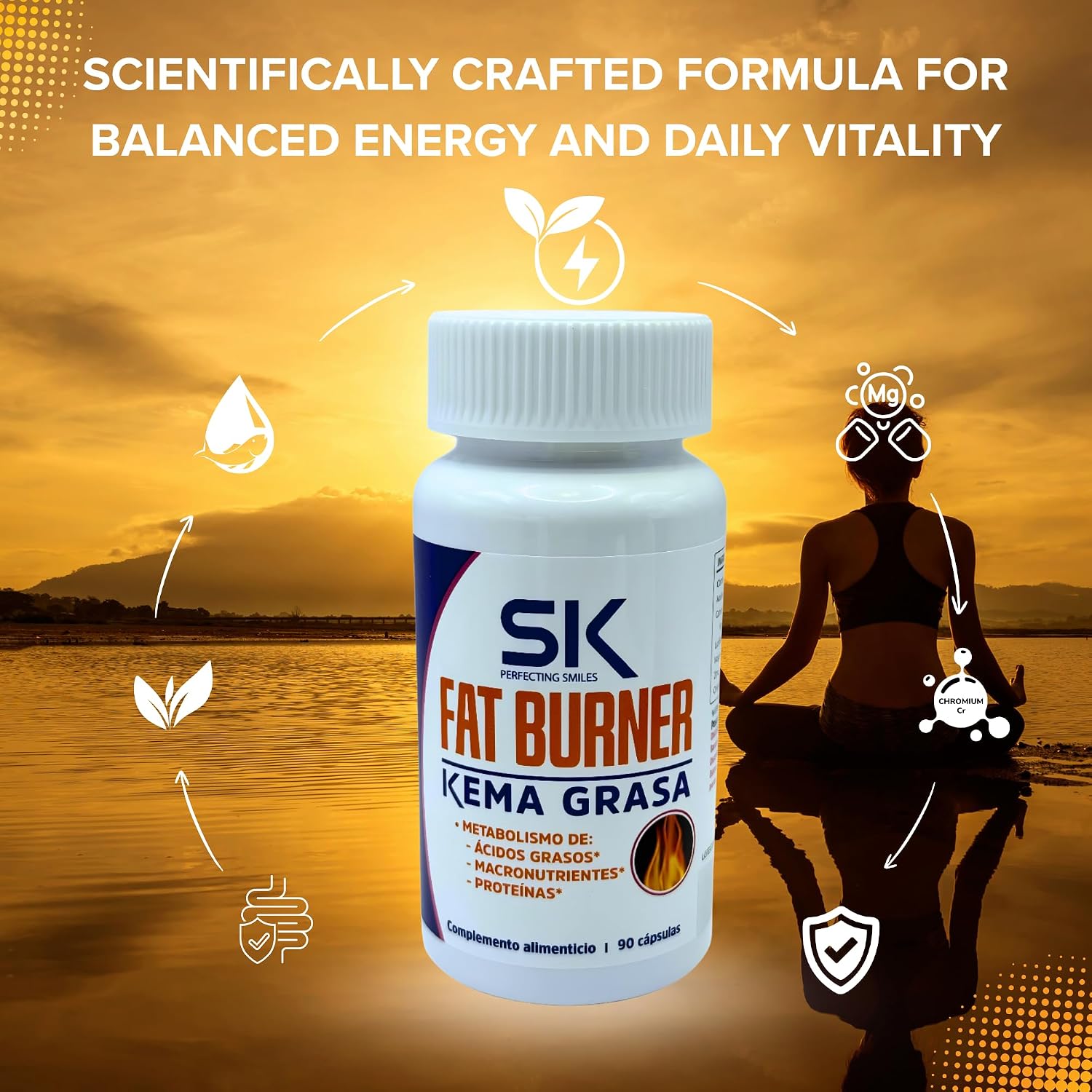 مکمل مدیریت وزن SK Perfecting Smiles Fat Burner Kema Grasa