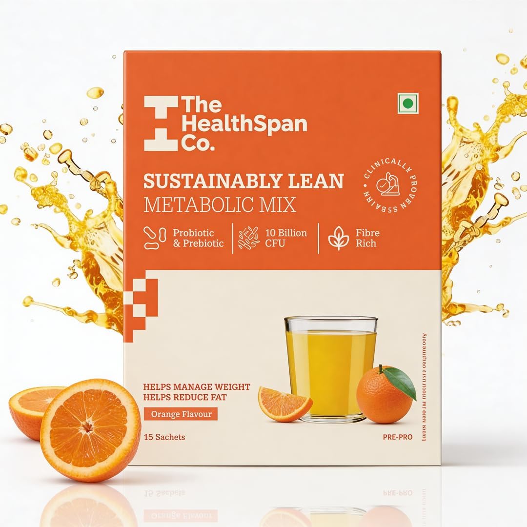 مکمل مدیریت وزن The Healthspan Co. Metabolically Lean با ال-کارنیتین، پروبیوتیک و فیبر