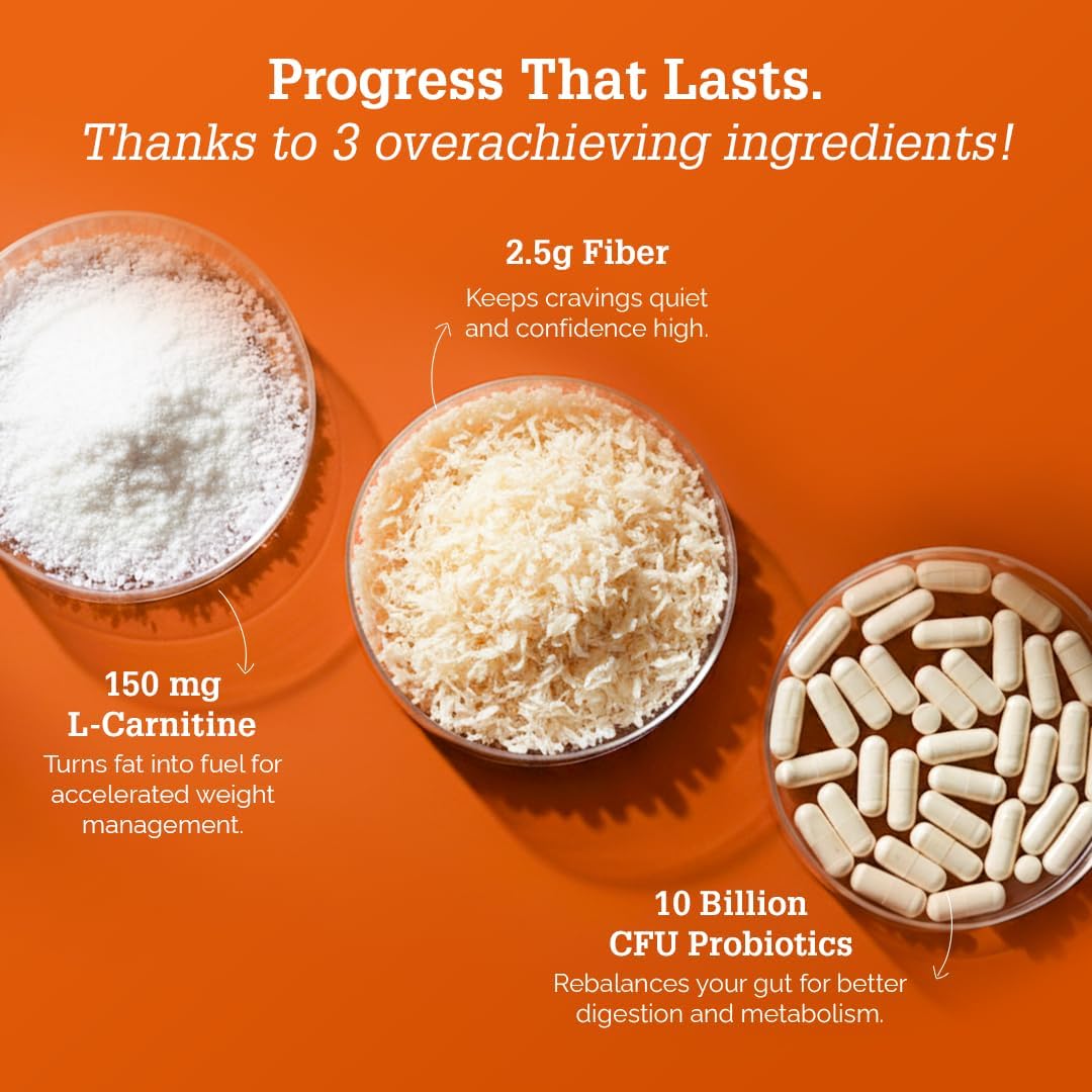 مکمل مدیریت وزن The Healthspan Co. Metabolically Lean با ال-کارنیتین، پروبیوتیک و فیبر