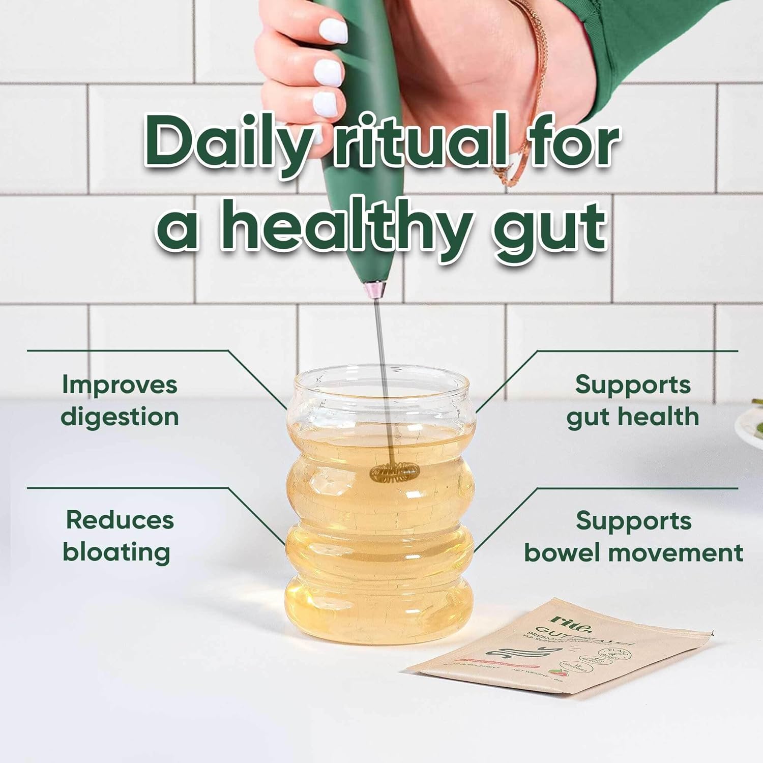 مکمل فیبر و سلامت گوارش rite. Gut Health Prebiotic Fibre با پری‌بیوتیک