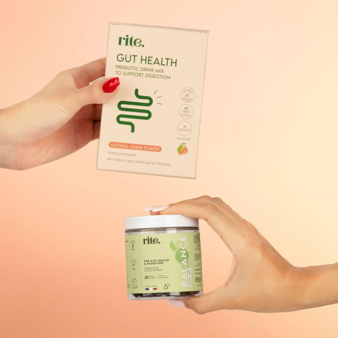 مکمل فیبر و سلامت گوارش rite. Gut Health Prebiotic Fibre با پری‌بیوتیک