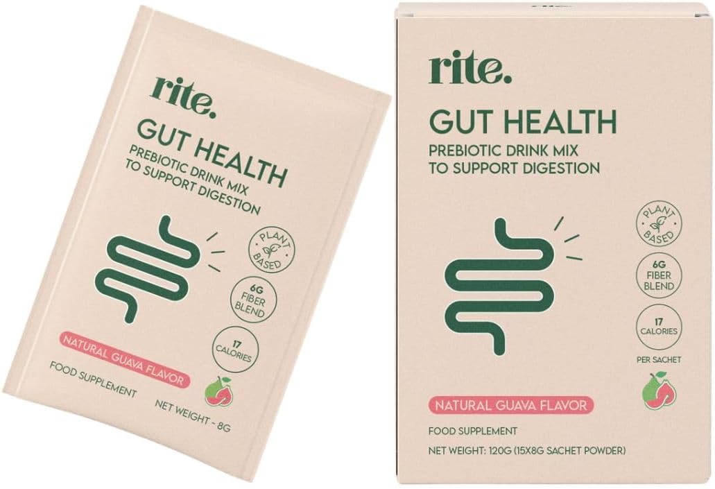 مکمل فیبر و سلامت گوارش rite. Gut Health Prebiotic Fibre با پری‌بیوتیک