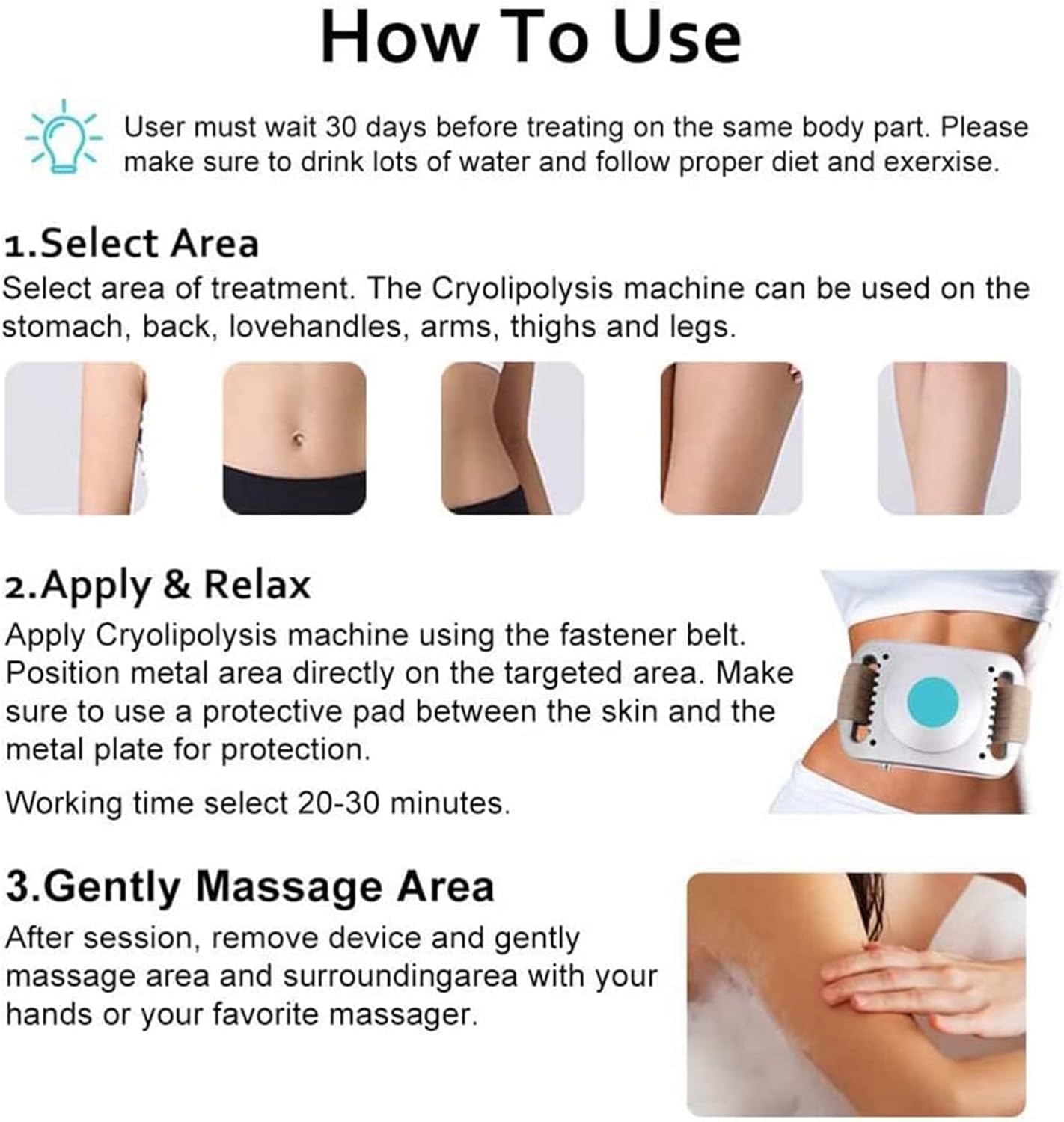 دستگاه فرم‌دهی و ماساژ بدن Fat Freezing Belly Freezing Belly
