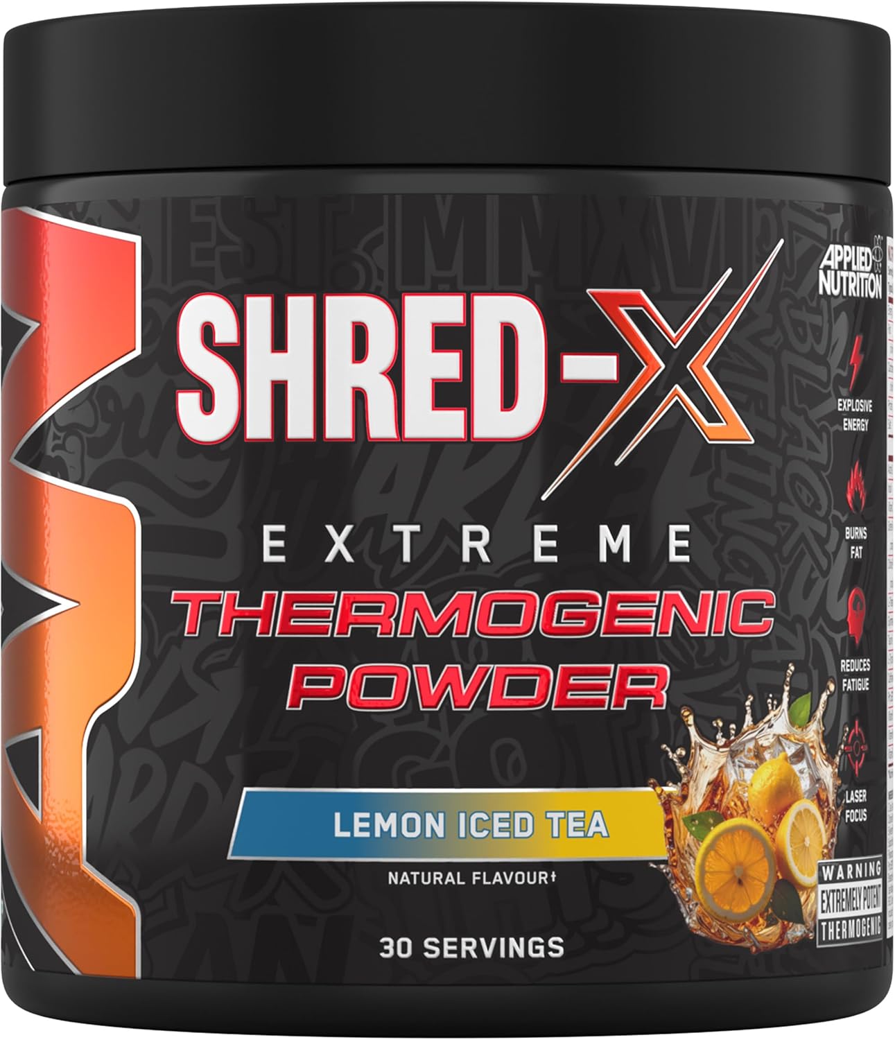 مکمل مدیریت وزن Applied Nutrition Shred X | طعم چای لیمو، 30 سروینگ