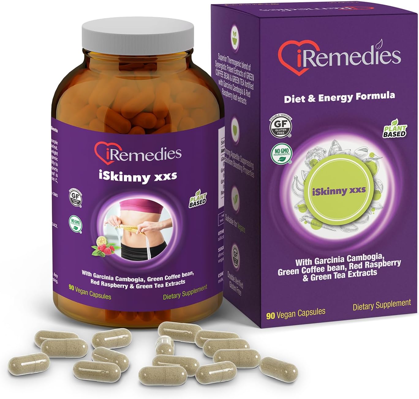 مکمل مدیریت وزن iRemedies iSkinny XXS | 90 کپسول