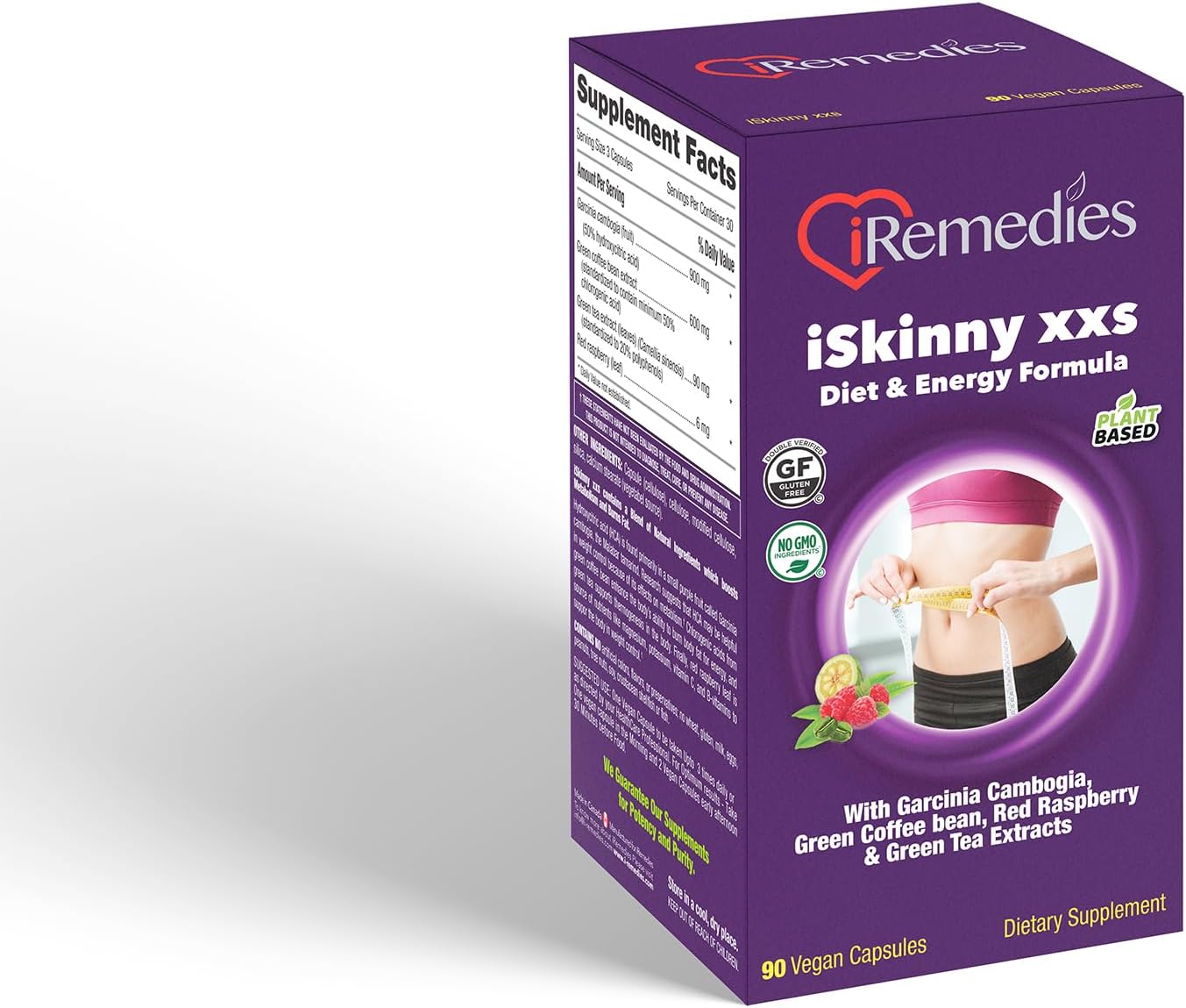 مکمل مدیریت وزن iRemedies iSkinny XXS | 90 کپسول