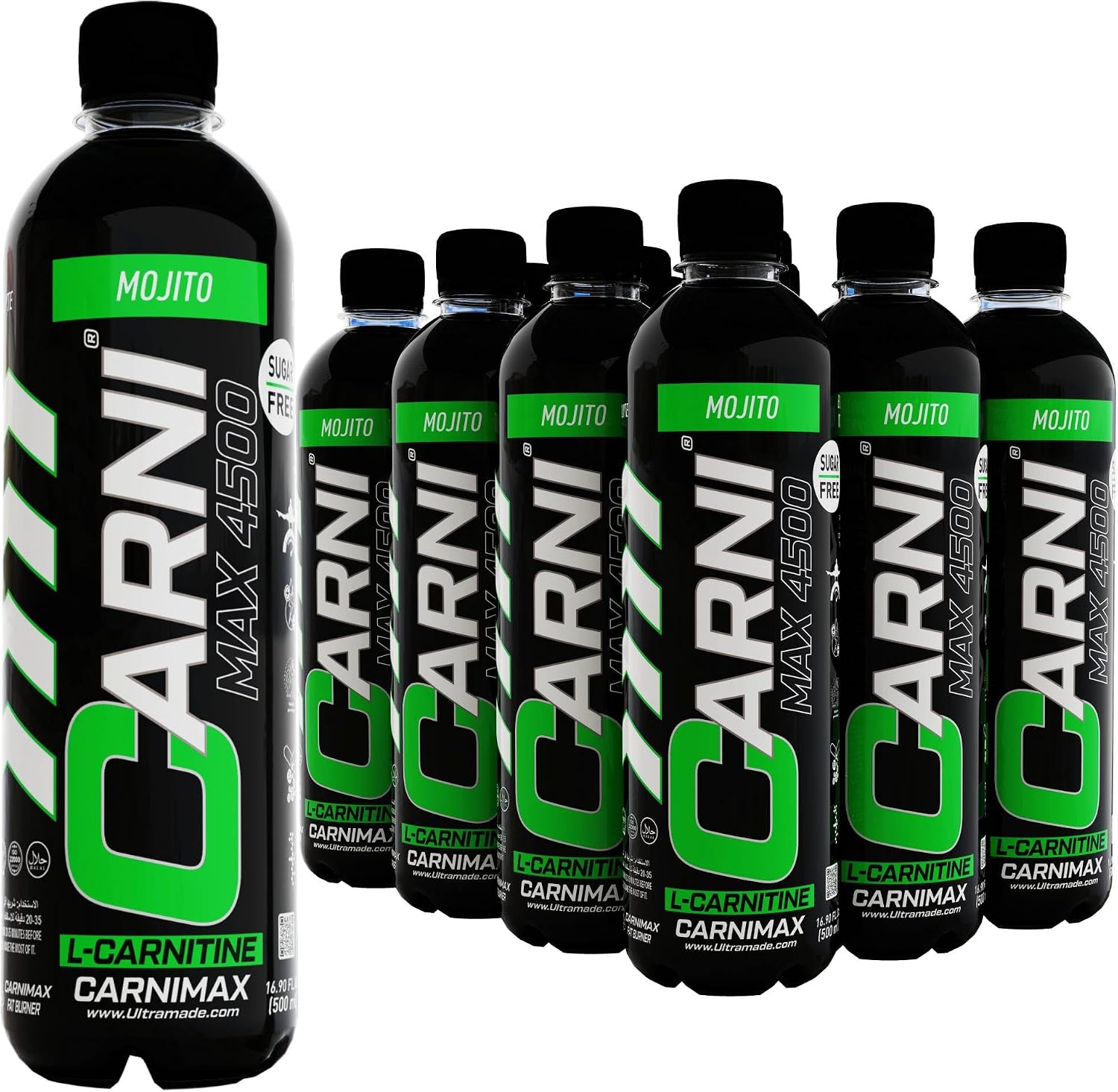 پودر پری‌ورک‌اوت ترموژنیک C5 CARNIMAX با الکترولیت‌ها، ال-کارنیتین و کروم | طعم موهیتو، 4500 میلی‌گرم، 500 میلی‌لیتر