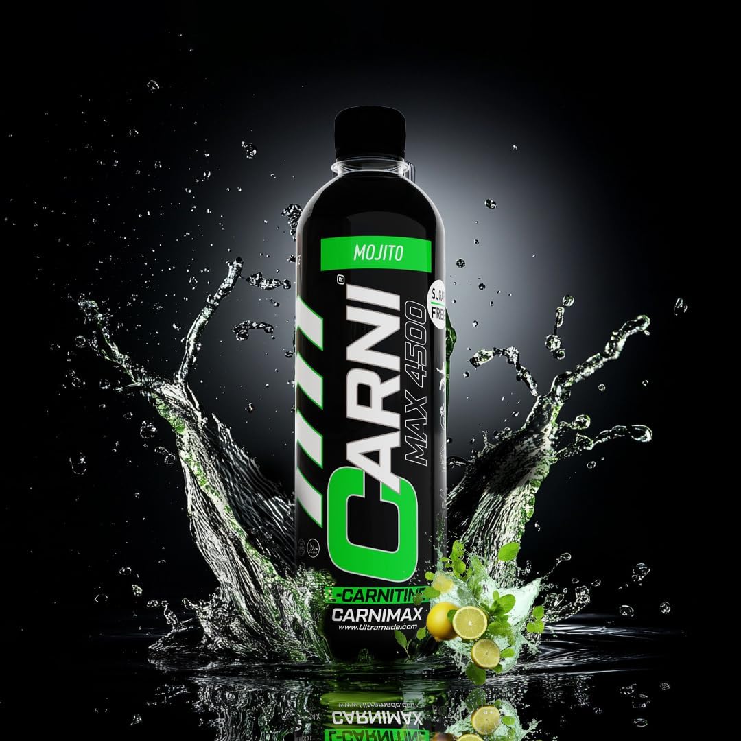 پودر پری‌ورک‌اوت ترموژنیک C5 CARNIMAX با الکترولیت‌ها، ال-کارنیتین و کروم | طعم موهیتو، 4500 میلی‌گرم، 500 میلی‌لیتر