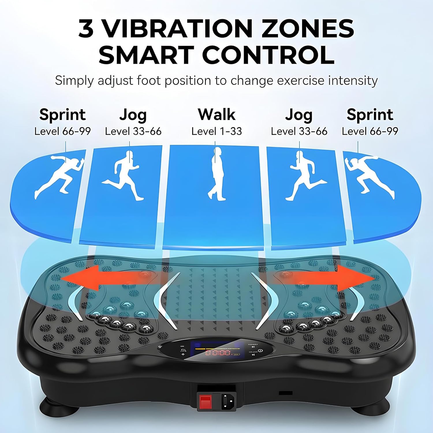 دستگاه فرم‌دهی و ماساژ بدن ALISMAEEL Vibration Plate Fitness Platform Exercise