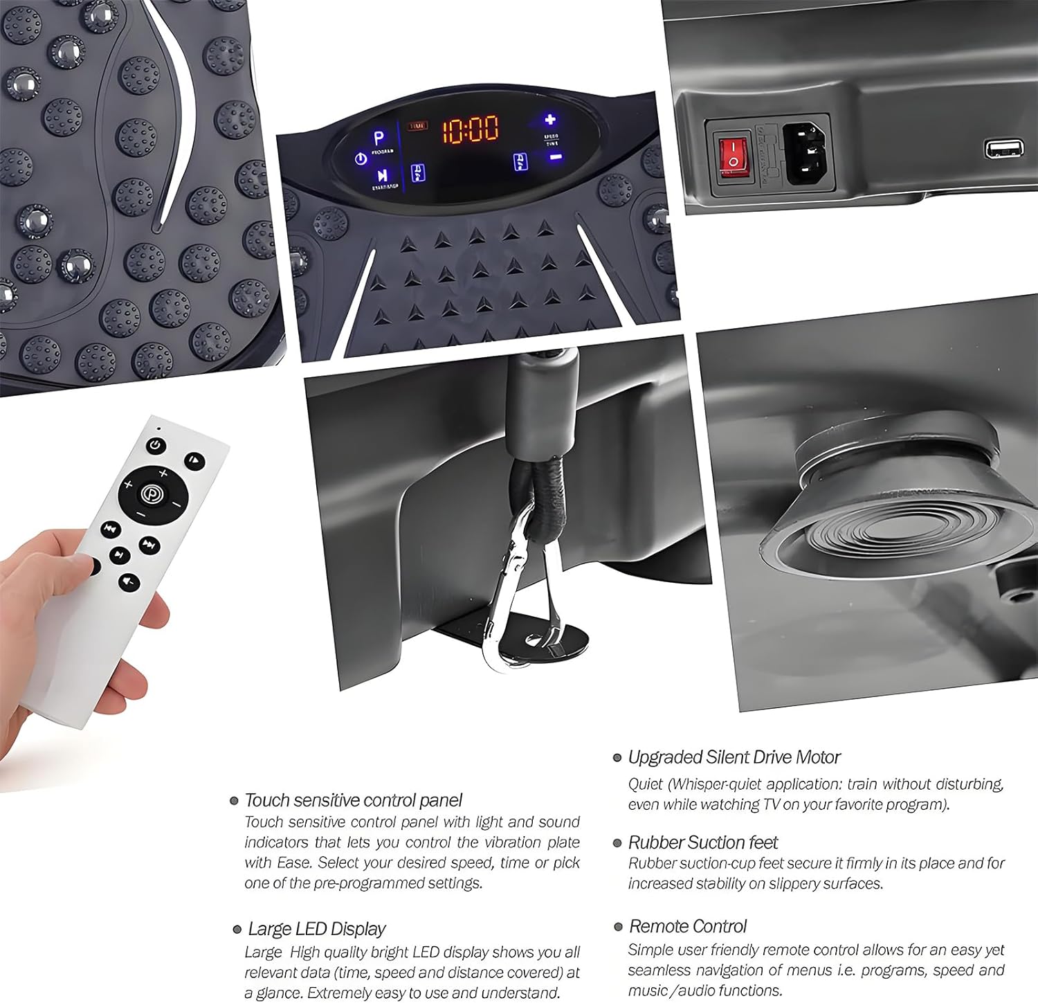 دستگاه فرم‌دهی و ماساژ بدن ALISMAEEL Vibration Plate Fitness Platform Exercise