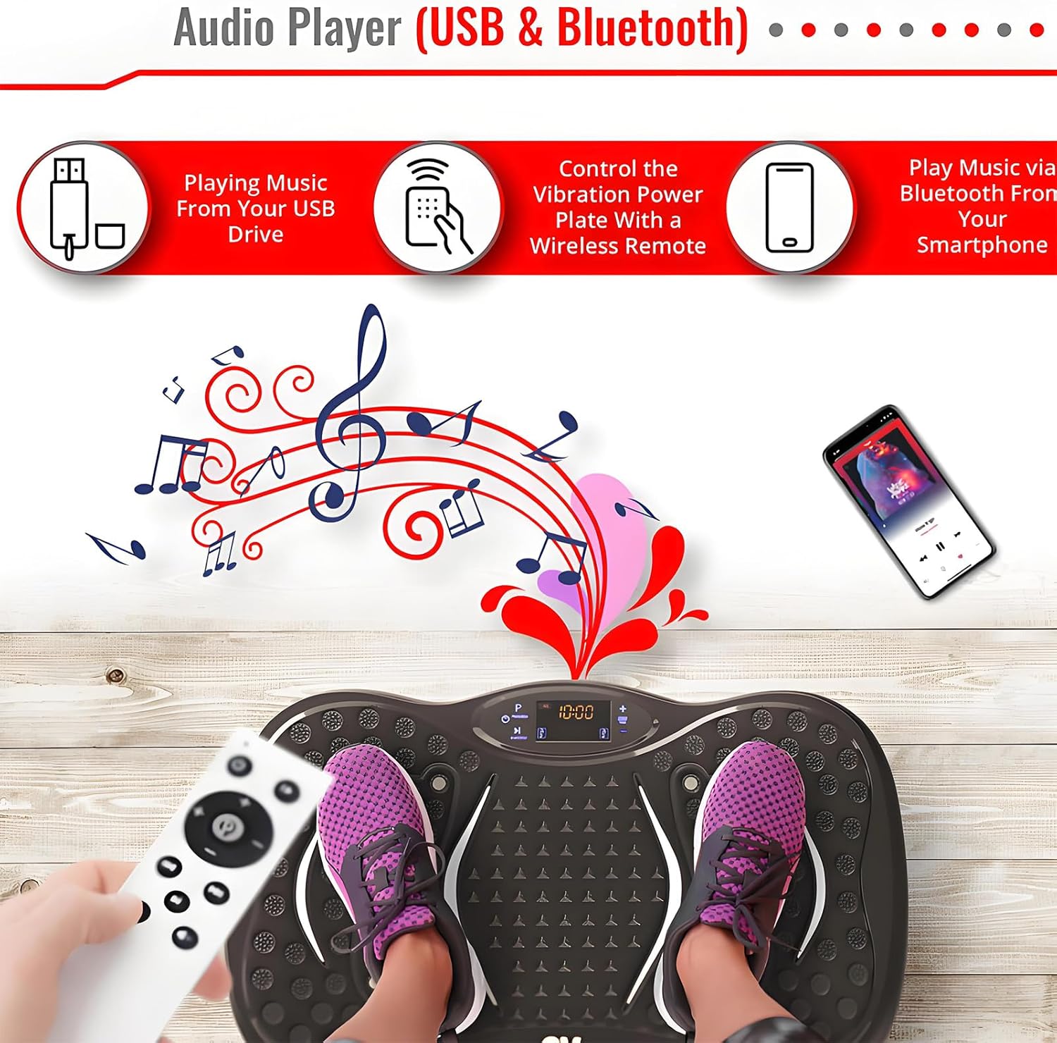 دستگاه فرم‌دهی و ماساژ بدن ALISMAEEL Vibration Plate Fitness Platform Exercise