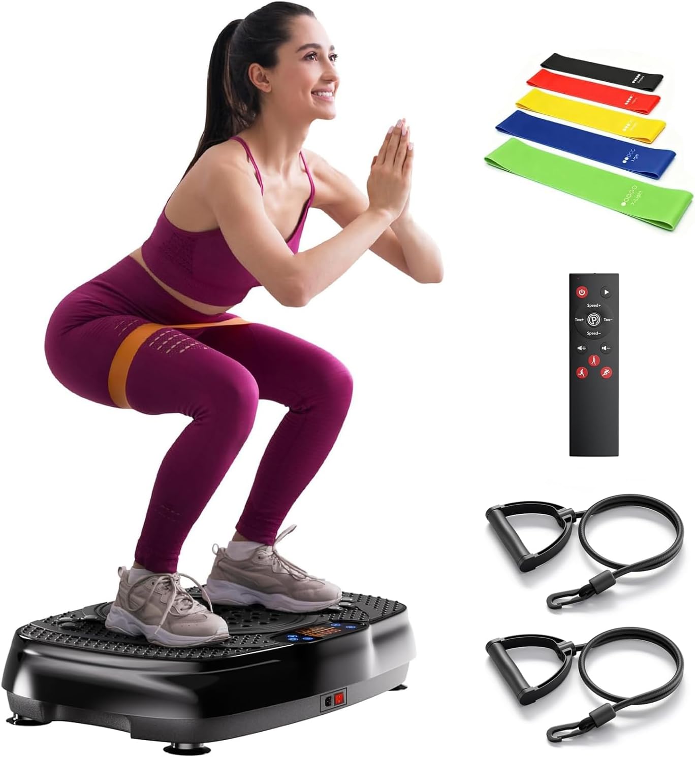 دستگاه فرم‌دهی و ماساژ بدن EIOREOE Vibration Plate Exercise | 400 پوند