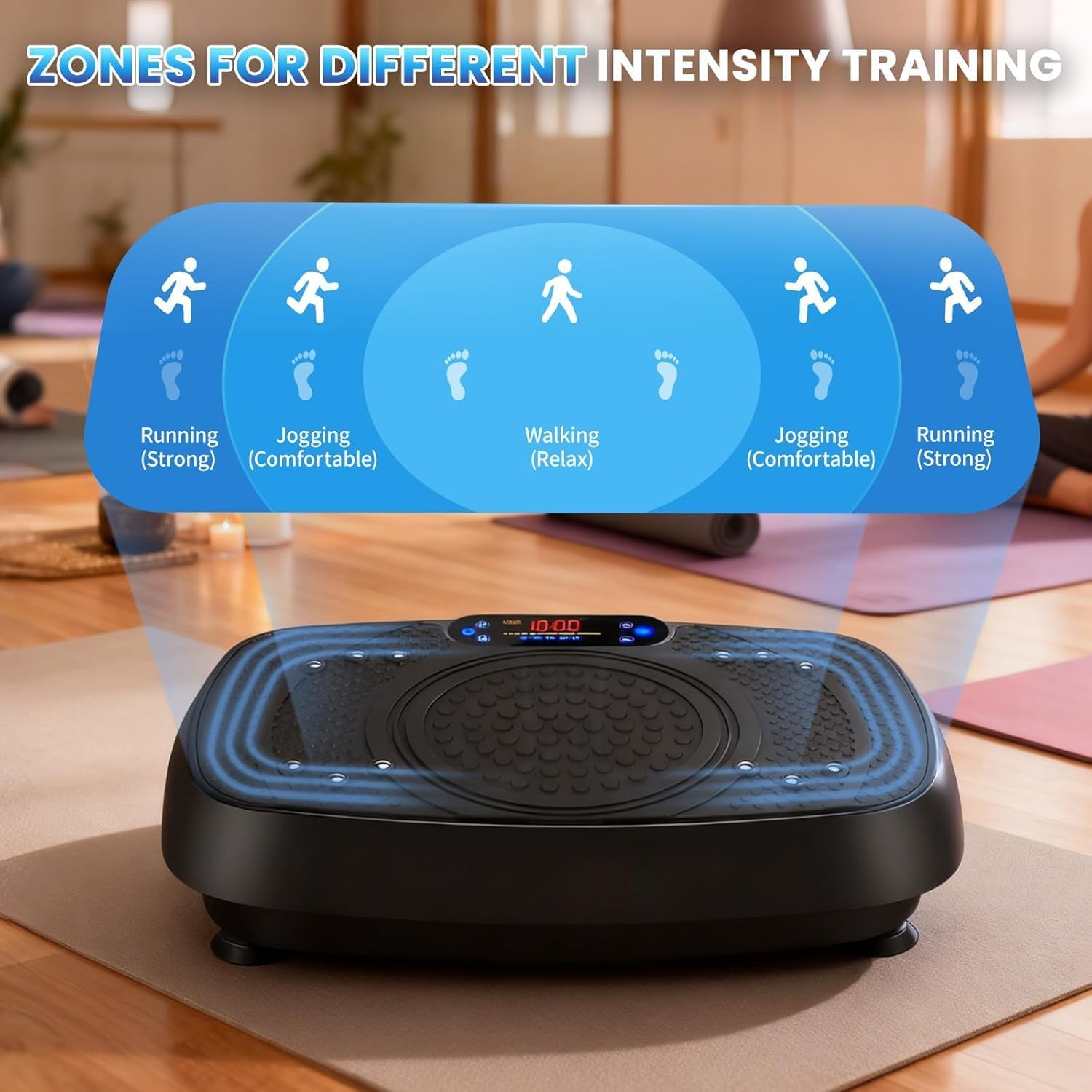 دستگاه فرم‌دهی و ماساژ بدن EIOREOE Vibration Plate Exercise | 400 پوند