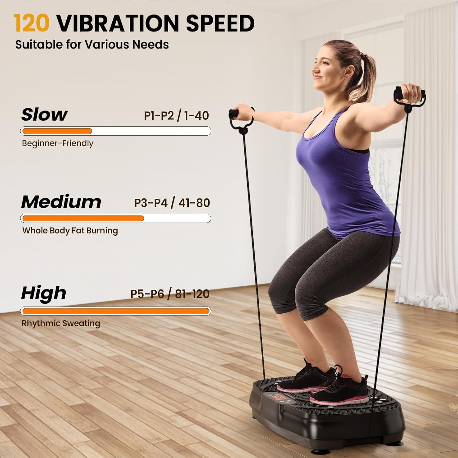 دستگاه فرم‌دهی و ماساژ بدن EIOREOE Vibration Plate Exercise | 400 پوند