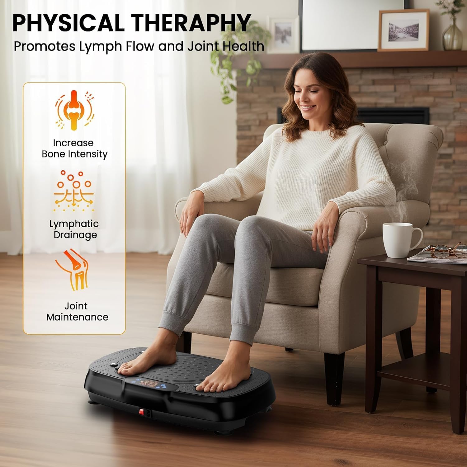 دستگاه فرم‌دهی و ماساژ بدن EIOREOE Vibration Plate Exercise | 400 پوند