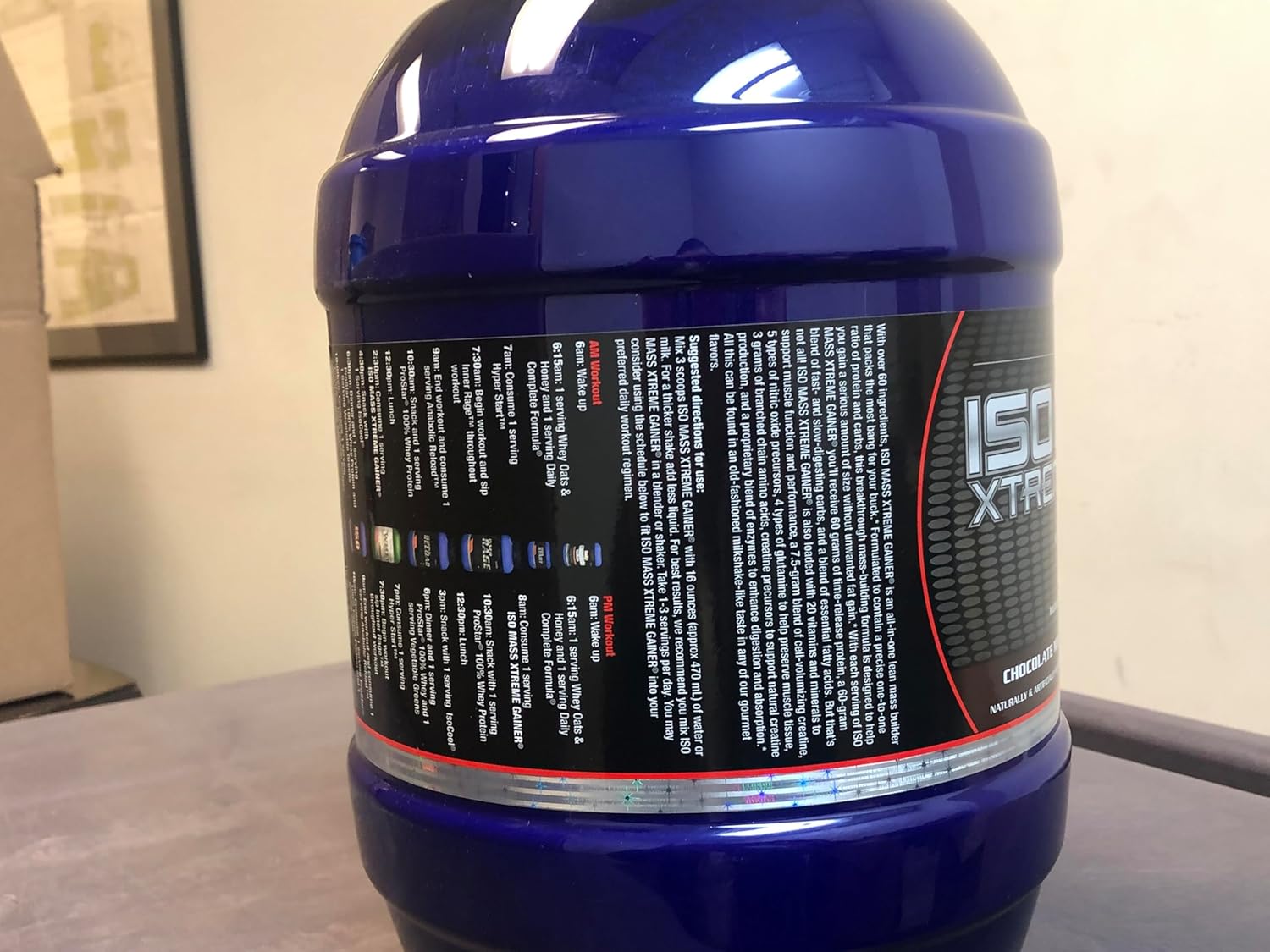 گینر افزایش وزن Ultimate Nutrition ISO Mass Xtreme، 60 گرم پروتئین، 10 پوند، 30 سروینگ، طعم شکلاتی