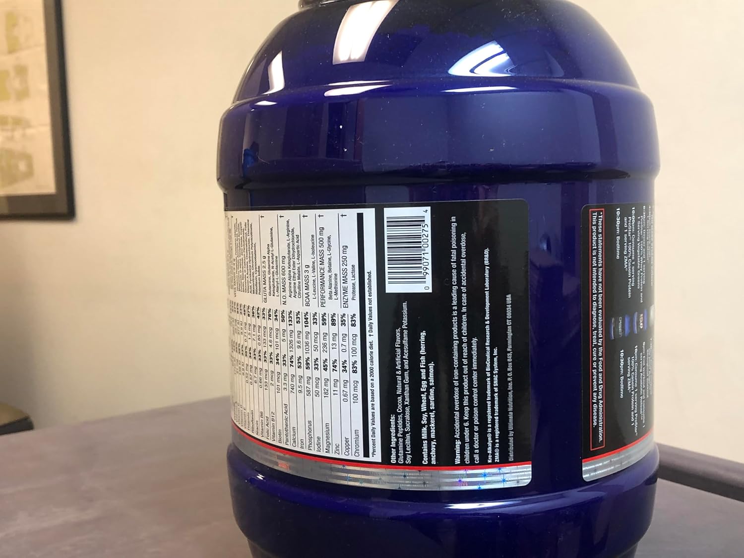 گینر افزایش وزن Ultimate Nutrition ISO Mass Xtreme، 60 گرم پروتئین، 10 پوند، 30 سروینگ، طعم شکلاتی
