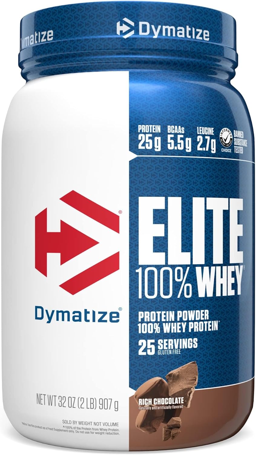 پودر پروتئین وی Dymatize، 2 پوند، طعم شکلات غلیظ