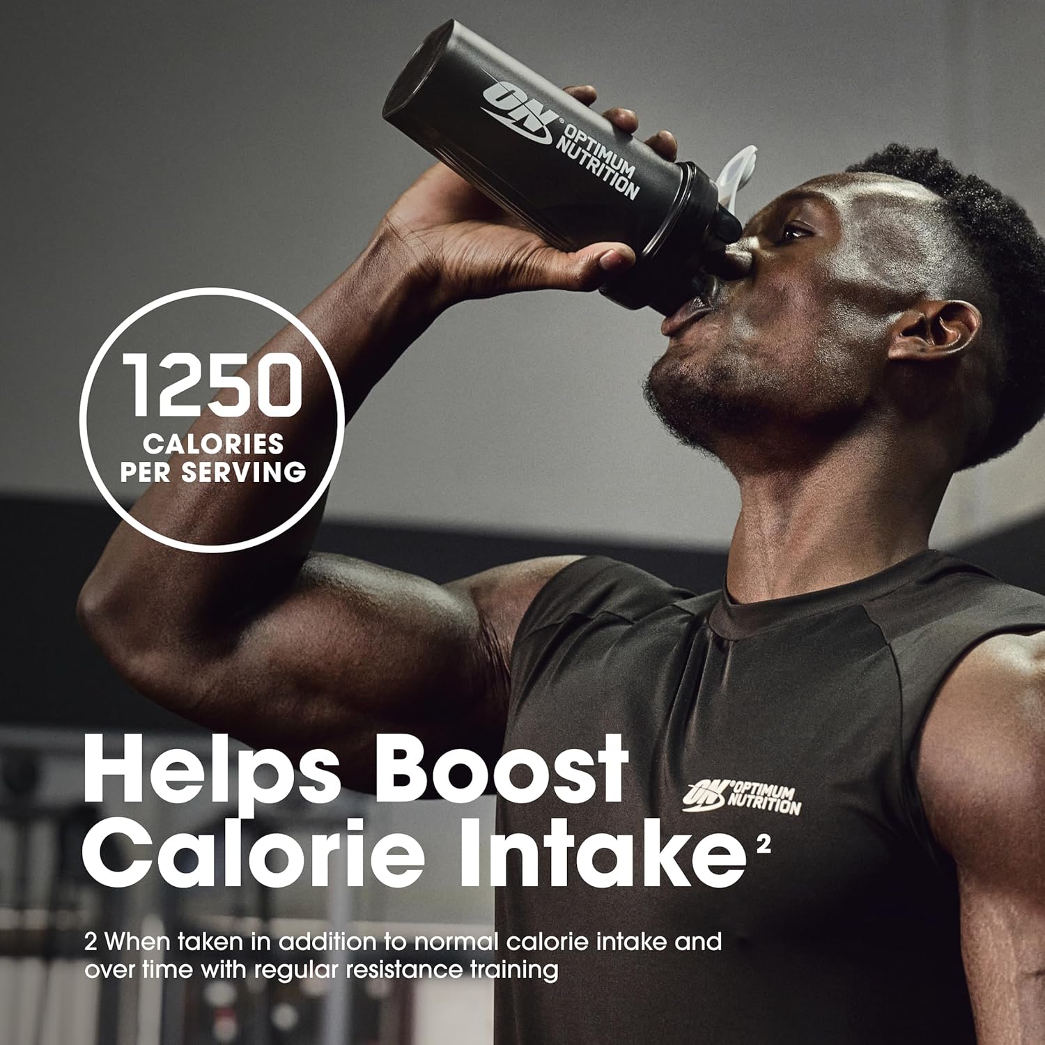 گینر افزایش وزن Optimum Nutrition Serious Mass، 12 پوند، طعم توت‌فرنگی