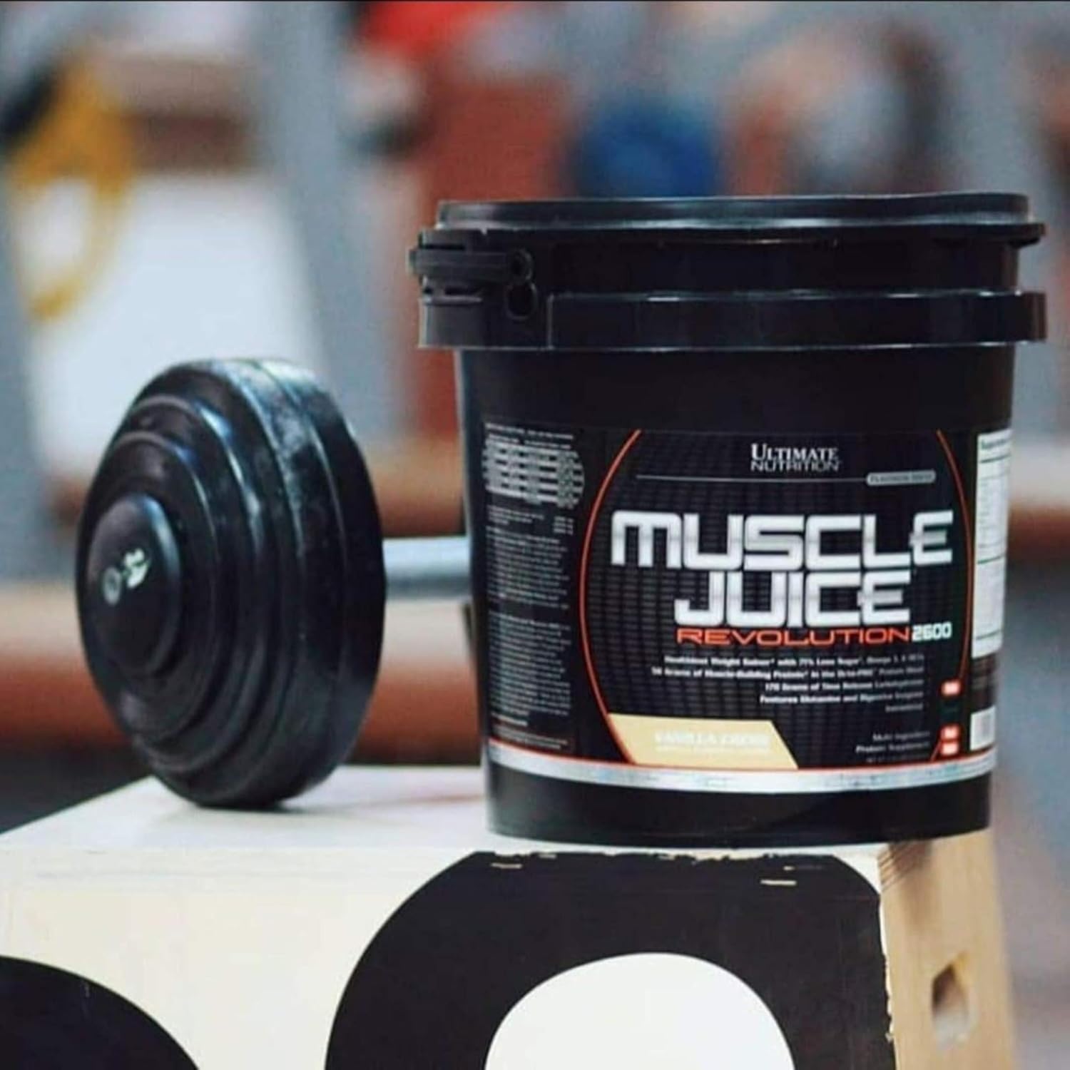 گینر افزایش وزن Ultimate Nutrition Muscle Juice Revolution 2600، 4.69 پوند، طعم موز