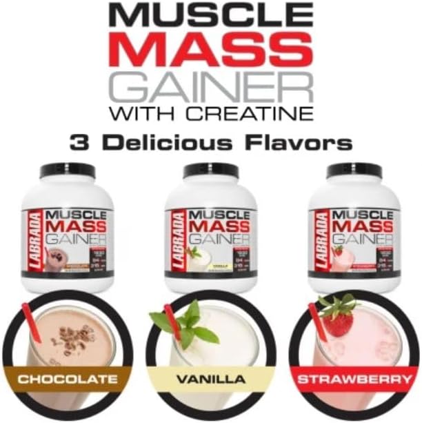 گینر افزایش وزن Labrada، 6 پوند، طعم شکلاتی