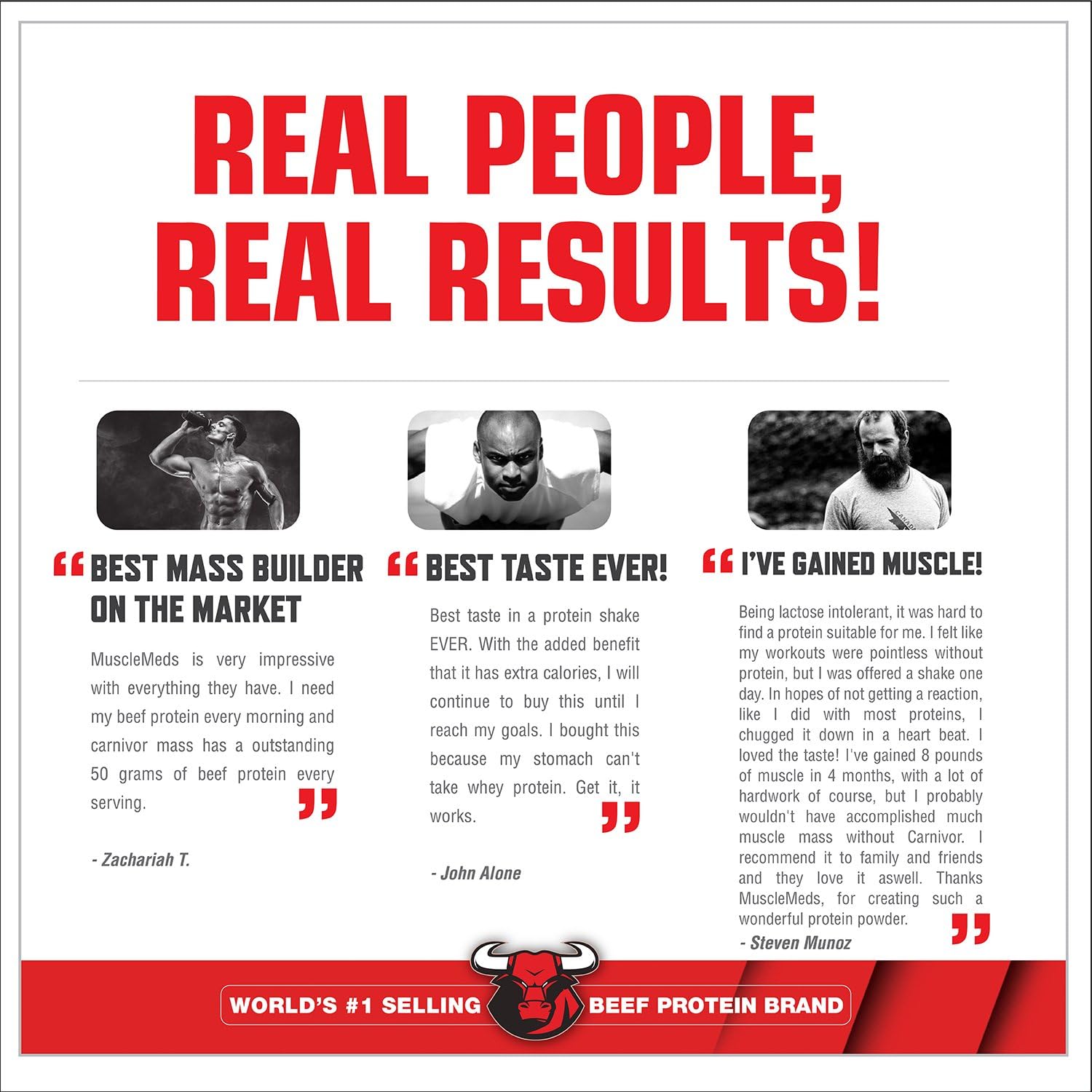 گینر افزایش وزن MuscleMeds Carnivor Mass، 6 پوند، طعم توت‌فرنگی