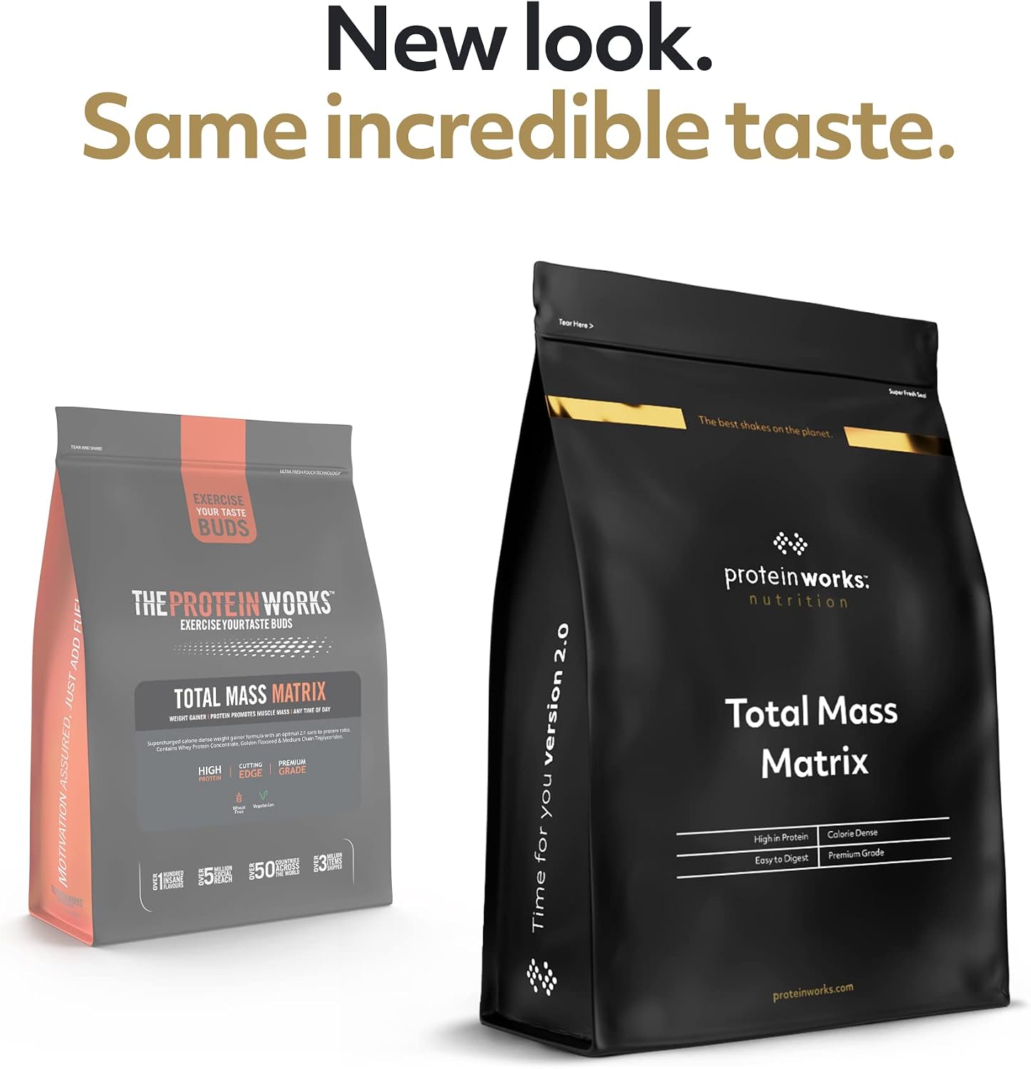 گینر افزایش وزن THE PROTEIN WORKS Total Mass Matrix، 2 کیلوگرم، 16 سروینگ، طعم کوکی