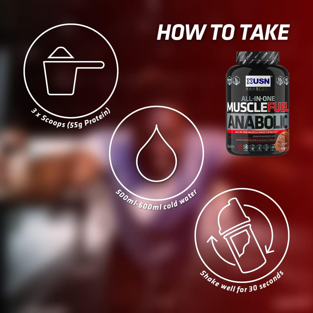 گینر افزایش وزن USN Muscle Fuel Anabolic، 5.3 کیلوگرم