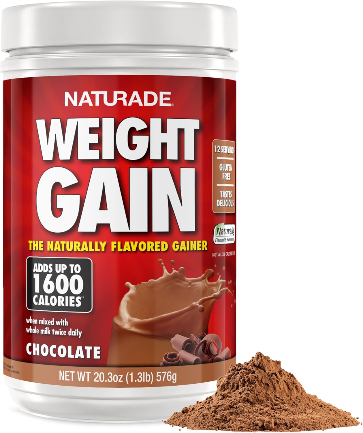 گینر افزایش وزن Naturade، 20.3 اونس، طعم شکلاتی