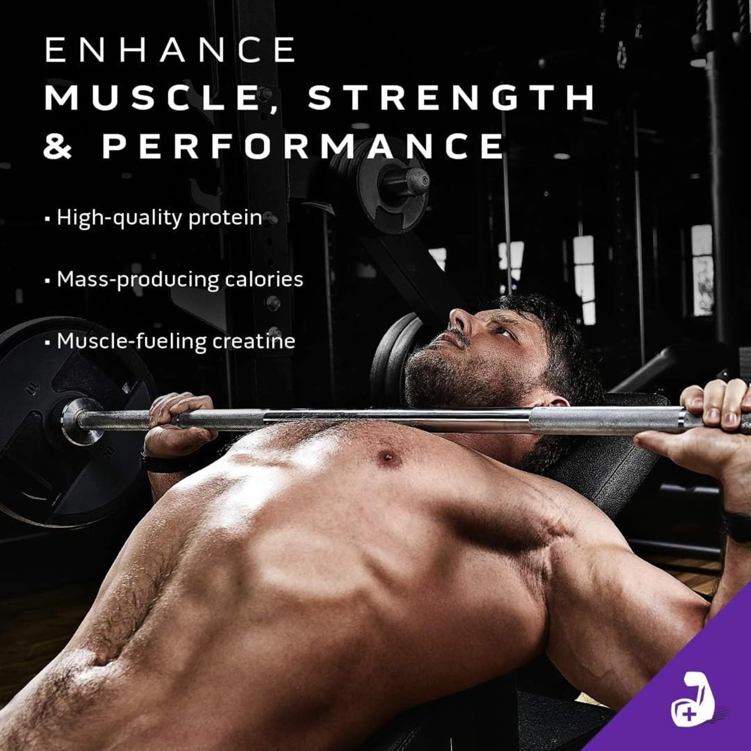 گینر افزایش وزن MuscleTech 100% Mass Gainer، 2330 گرم، طعم براونی شکلاتی
