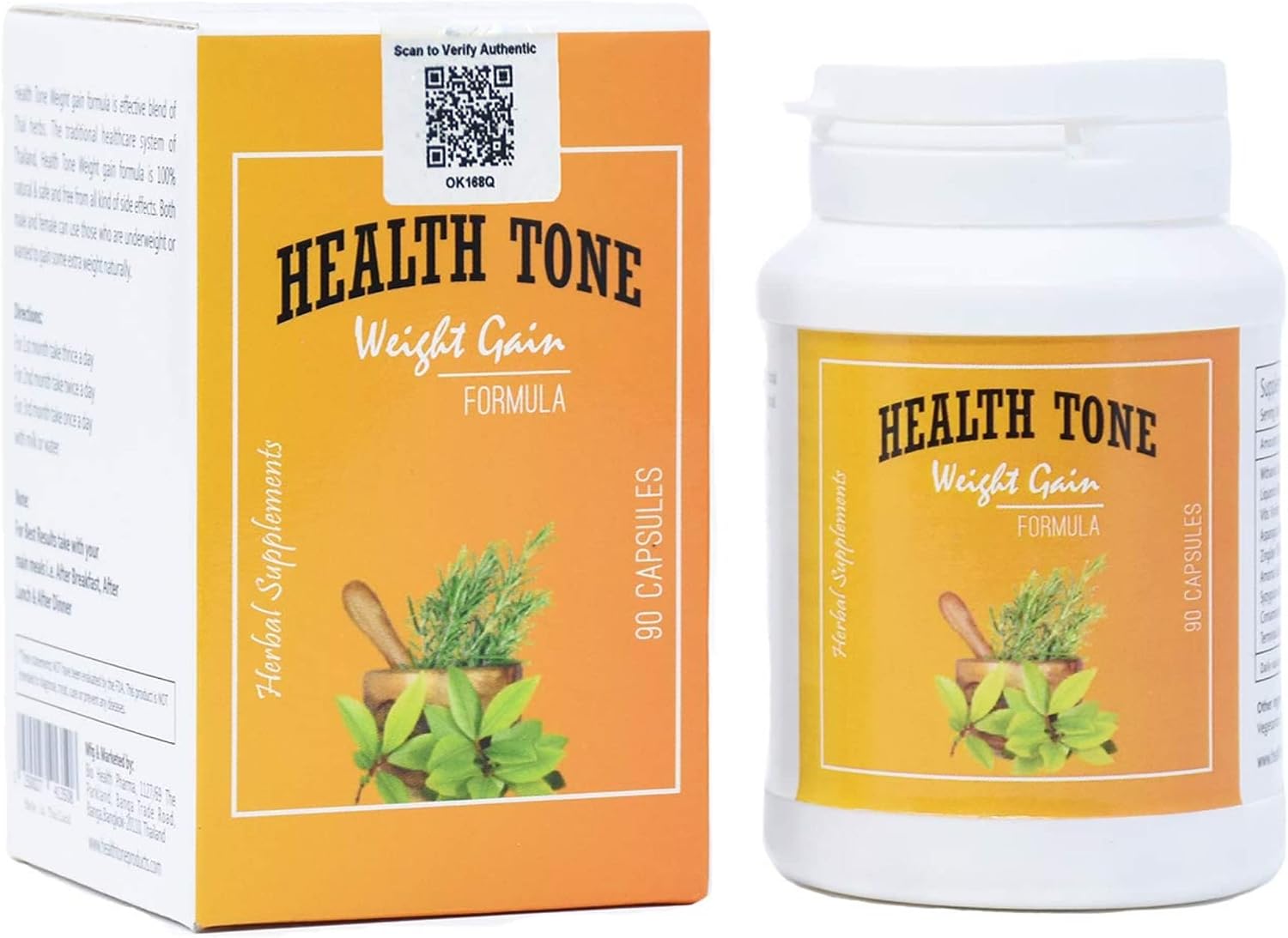 مکمل افزایش اشتها و وزن Health Tone، 90 کپسول