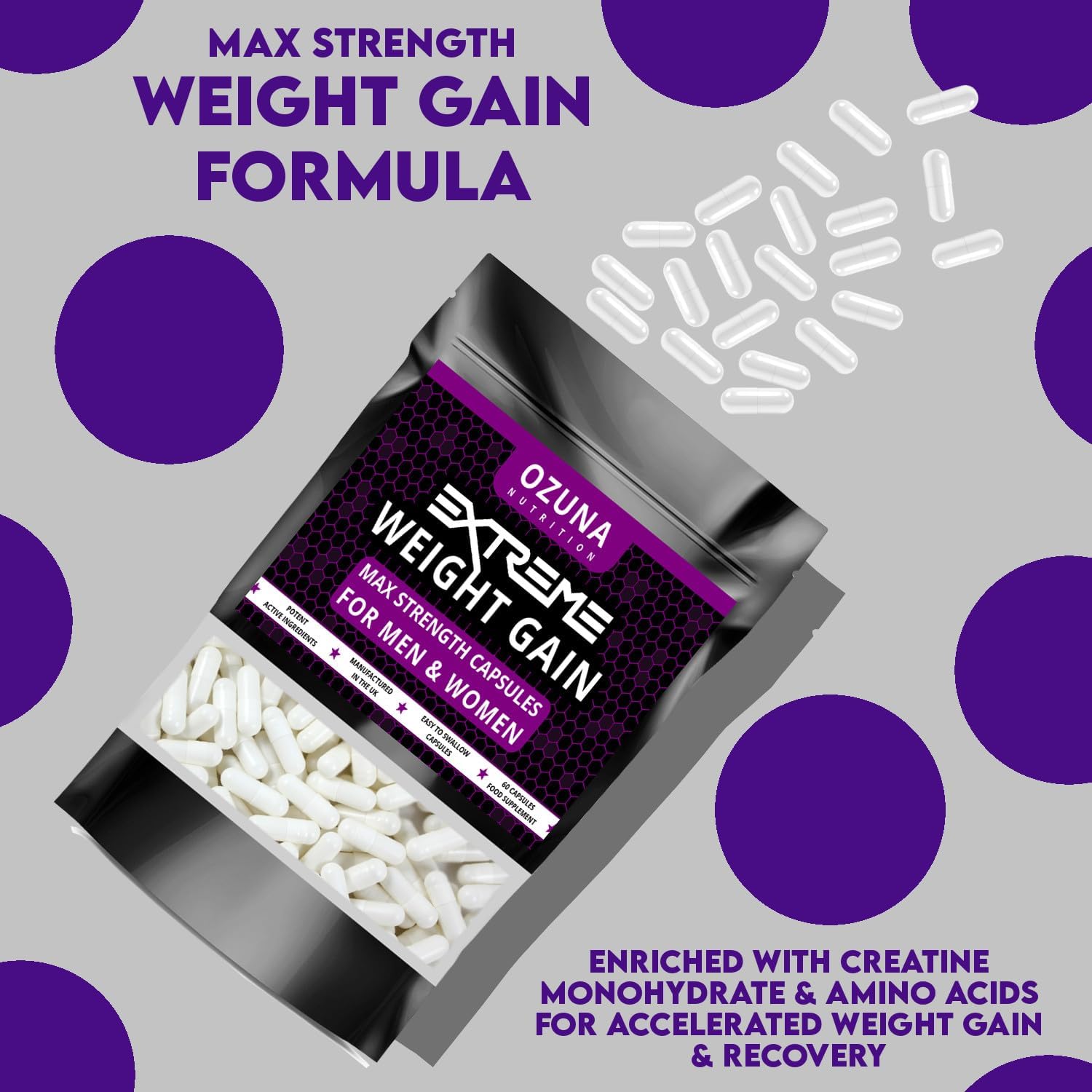 مکمل افزایش اشتها و وزن OZUNA NUTRITION، 50 گرم