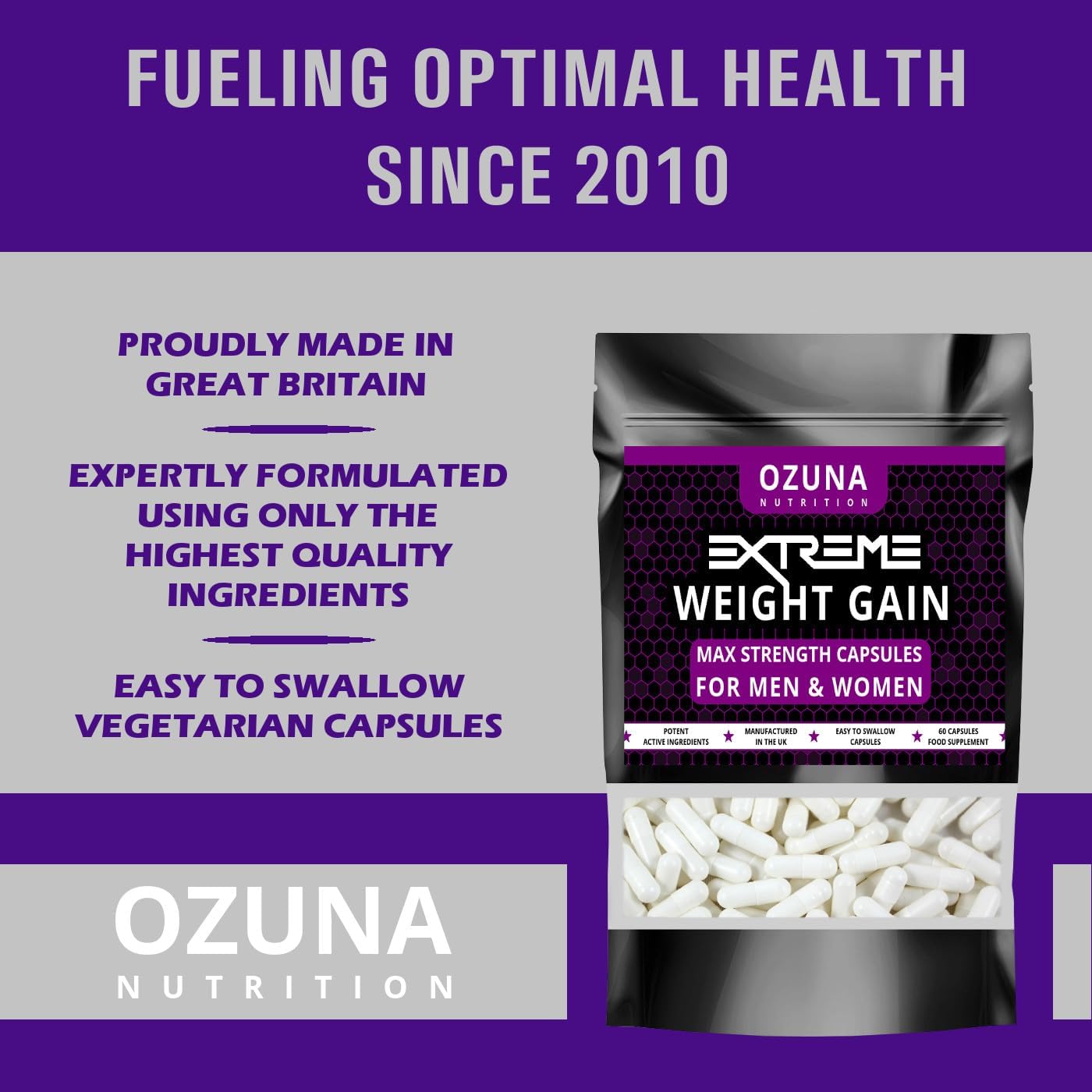 مکمل افزایش اشتها و وزن OZUNA NUTRITION، 50 گرم