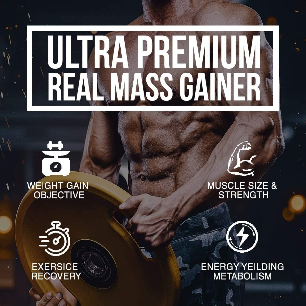 گینر افزایش وزن Bigmuscles Nutrition Real Mass Gainer، 3 کیلوگرم، طعم شکلاتی