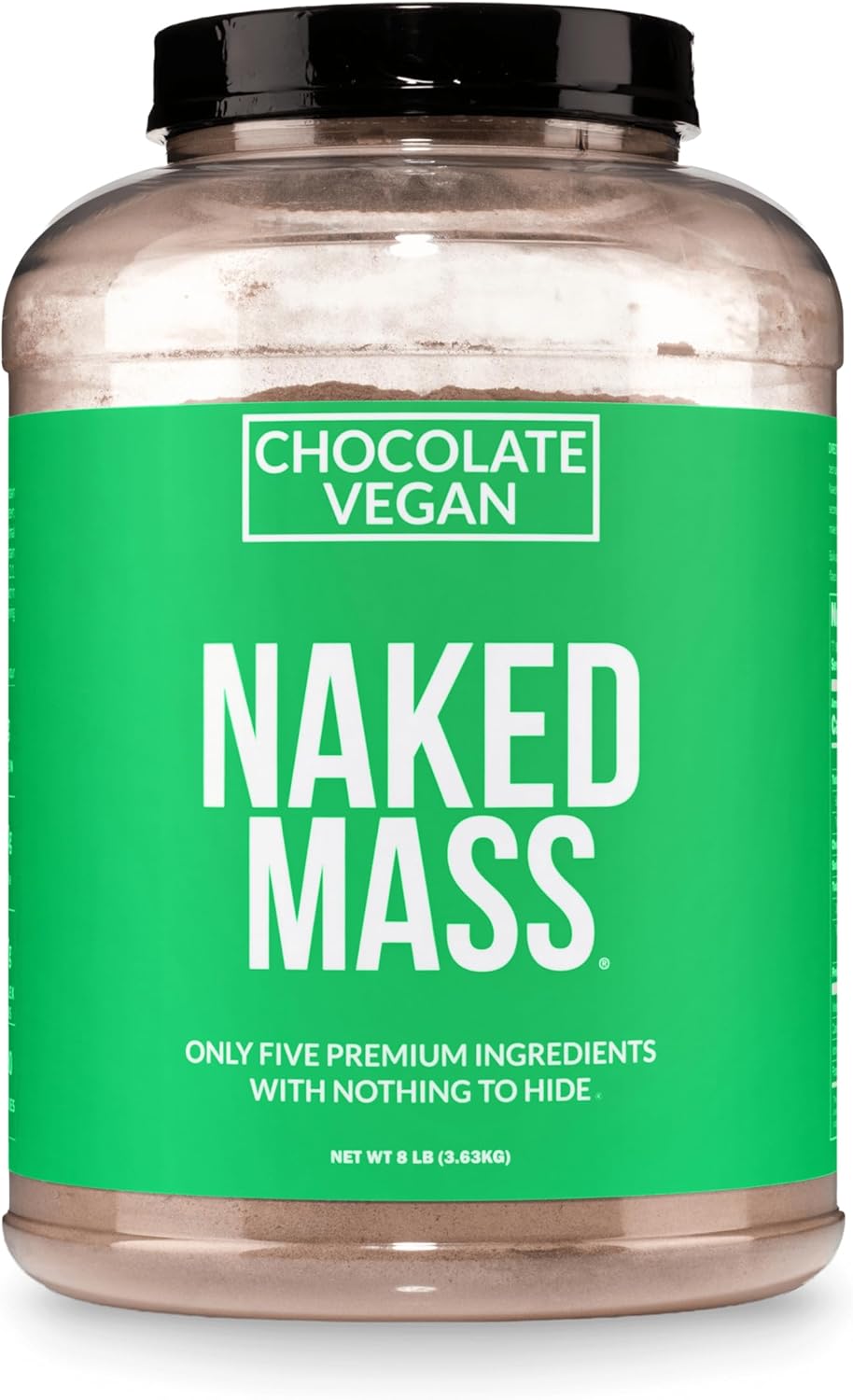 گینر وگان افزایش وزن NAKED، 8 پوند، 11 سروینگ، طعم شکلاتی